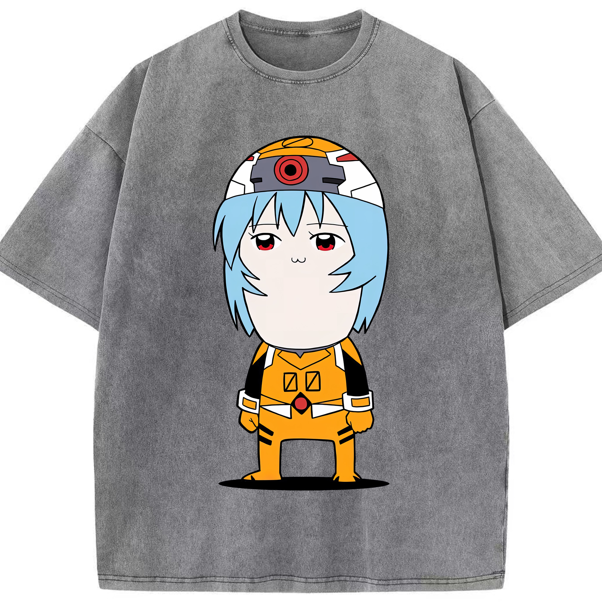 （画像用） EVA 新世紀エヴァンゲリオン 綿100% ヴィンテージ風 半袖Tシャツ（フロントプリント）