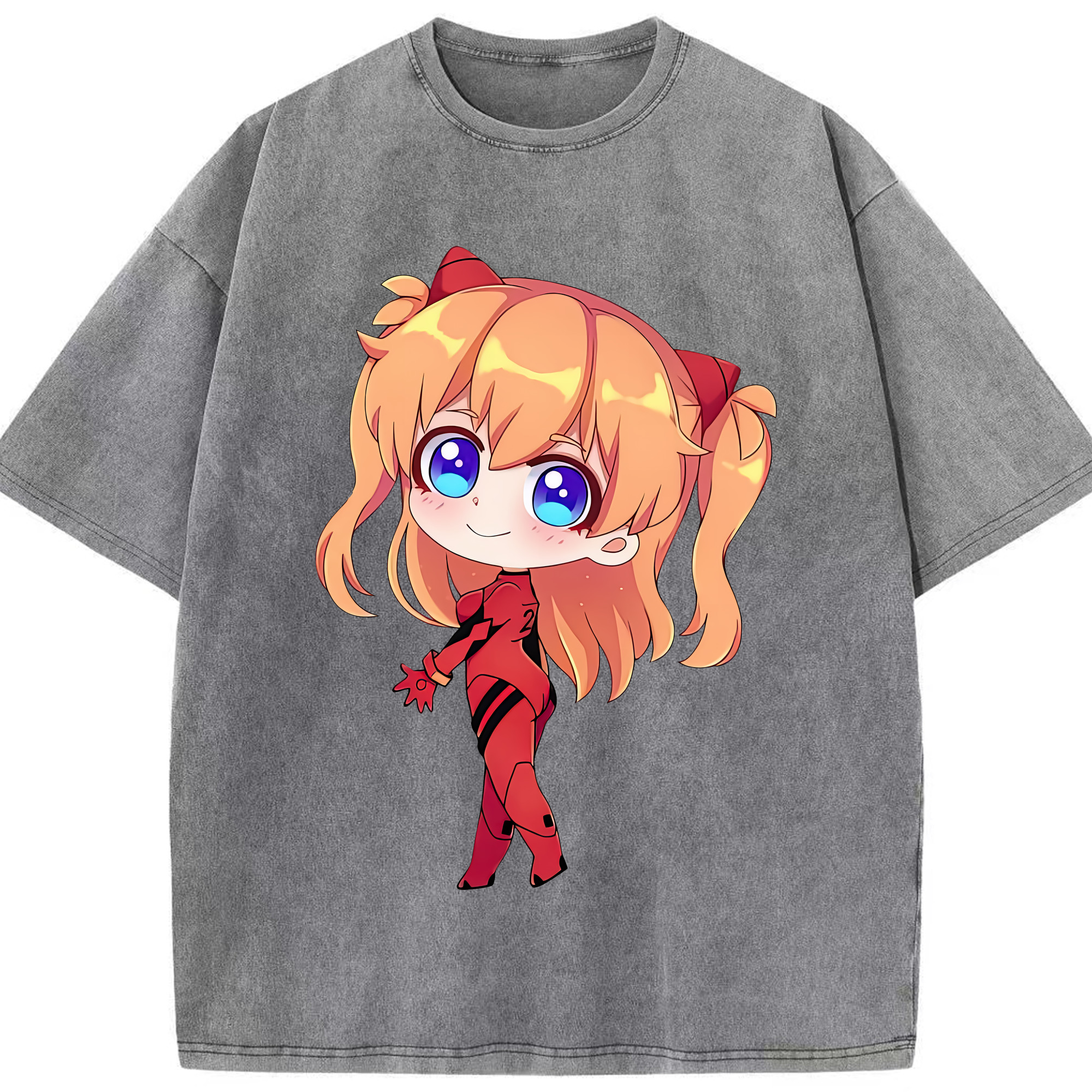 （画像用） EVA 新世紀エヴァンゲリオン 綿100% ヴィンテージ風 半袖Tシャツ（フロントプリント）
