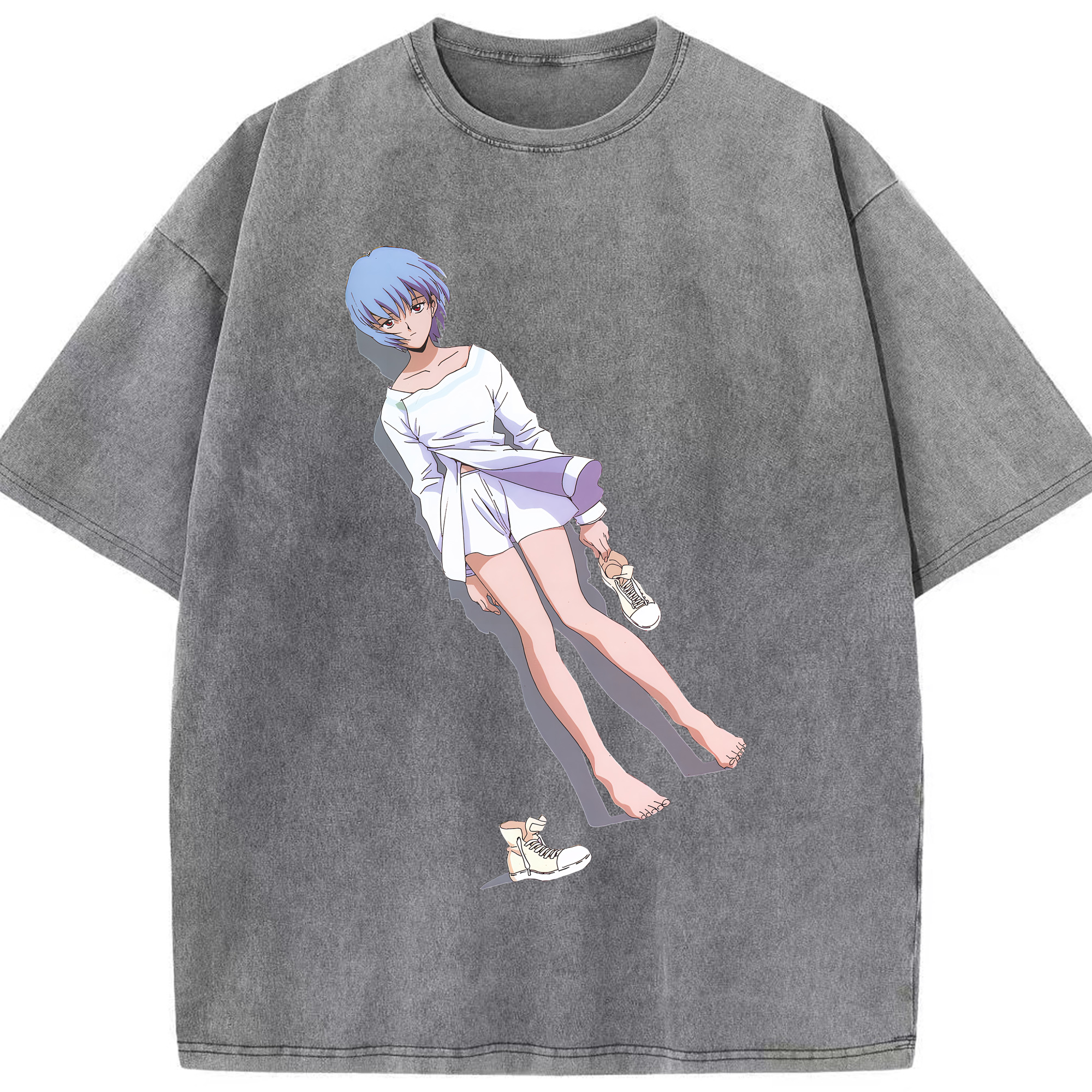 （画像用） EVA 新世紀エヴァンゲリオン 綿100% ヴィンテージ風 半袖Tシャツ（フロントプリント）