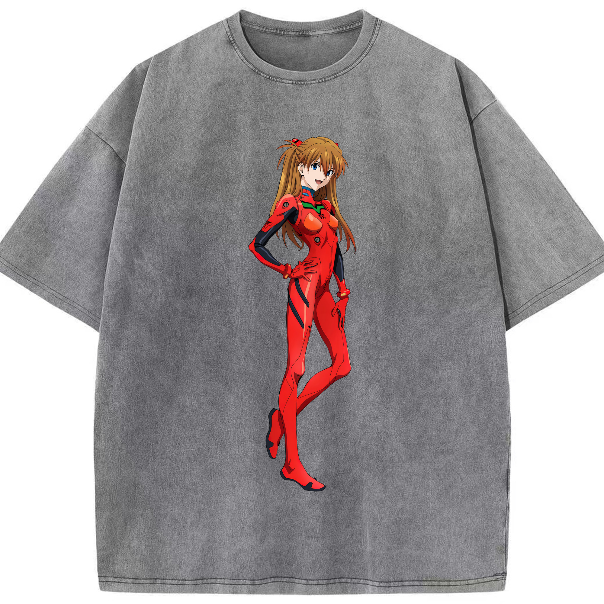 （画像用） EVA 新世紀エヴァンゲリオン 綿100% ヴィンテージ風 半袖Tシャツ（フロントプリント）