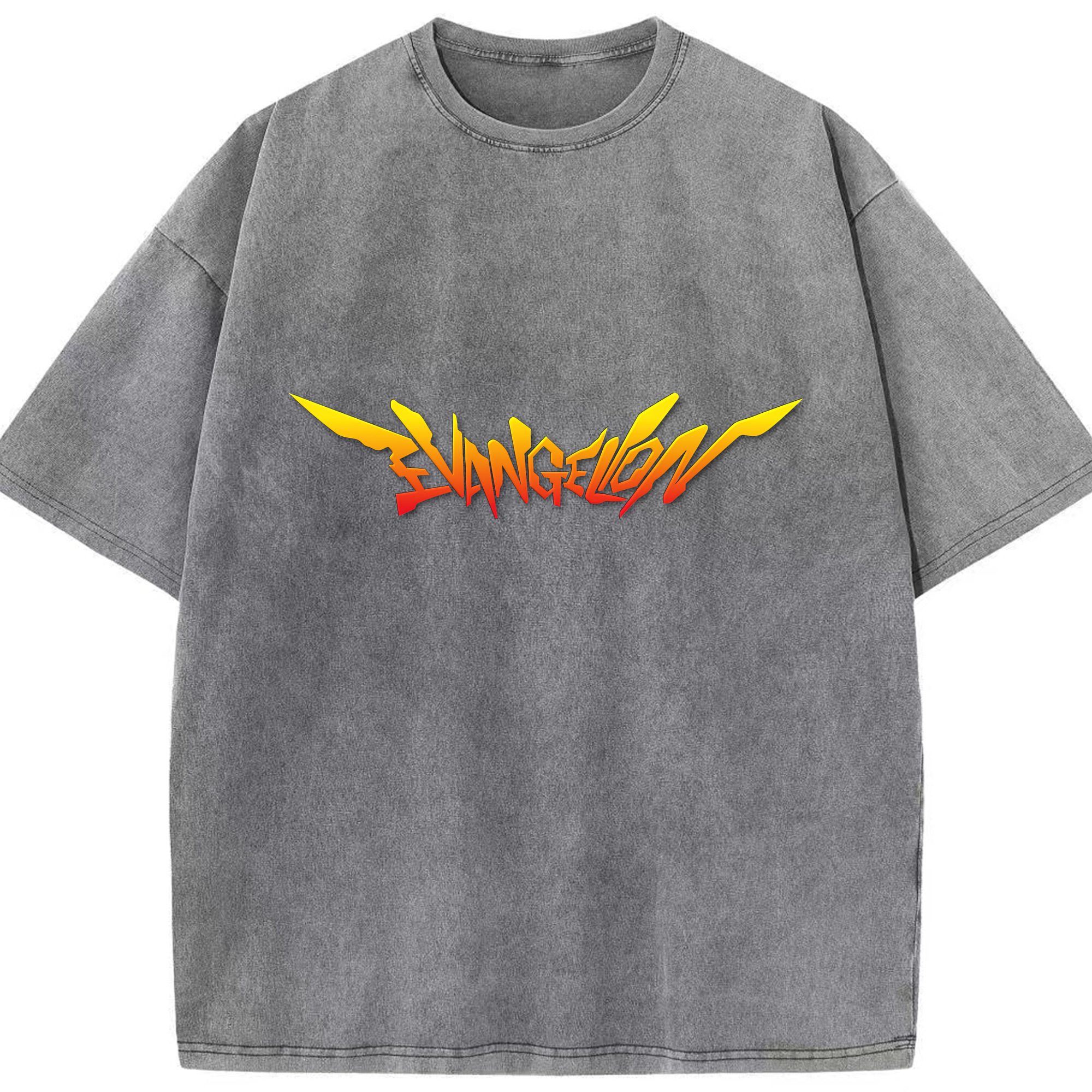 （画像用） EVA 新世紀エヴァンゲリオン 綿100% ヴィンテージ風 半袖Tシャツ（フロントプリント）