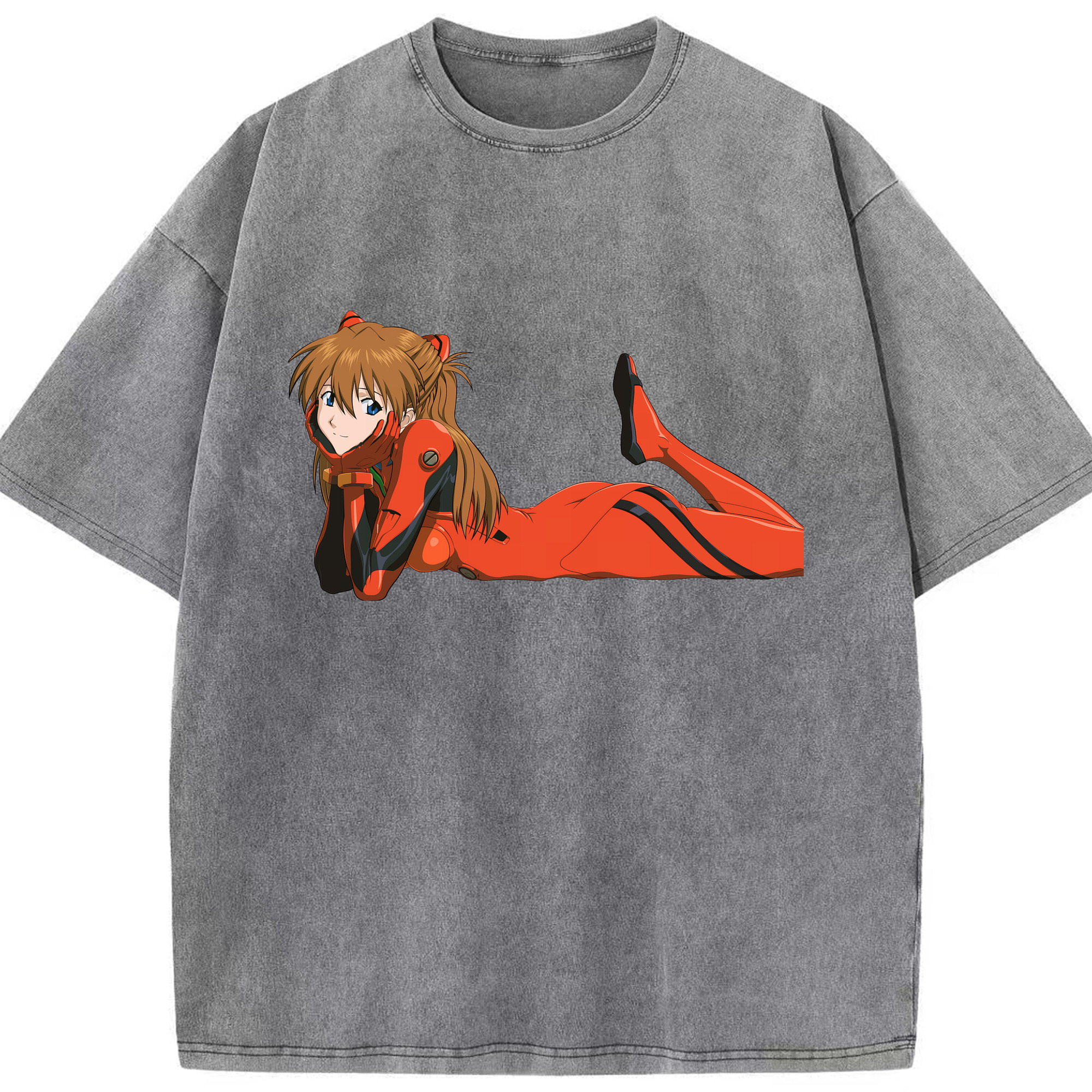 （画像用） EVA 新世紀エヴァンゲリオン 綿100% ヴィンテージ風 半袖Tシャツ（フロントプリント）