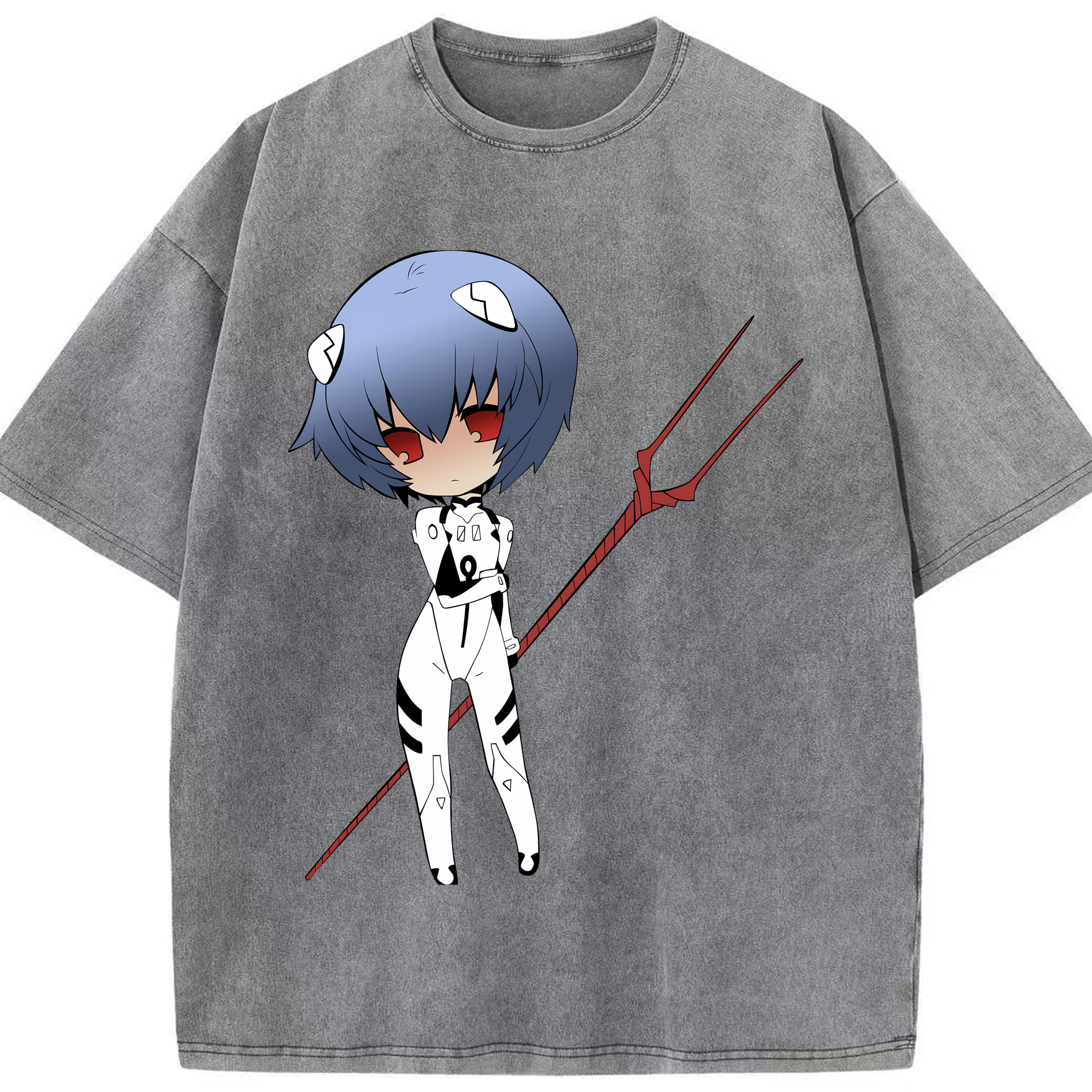 （画像用） EVA 新世紀エヴァンゲリオン 綿100% ヴィンテージ風 半袖Tシャツ（フロントプリント）