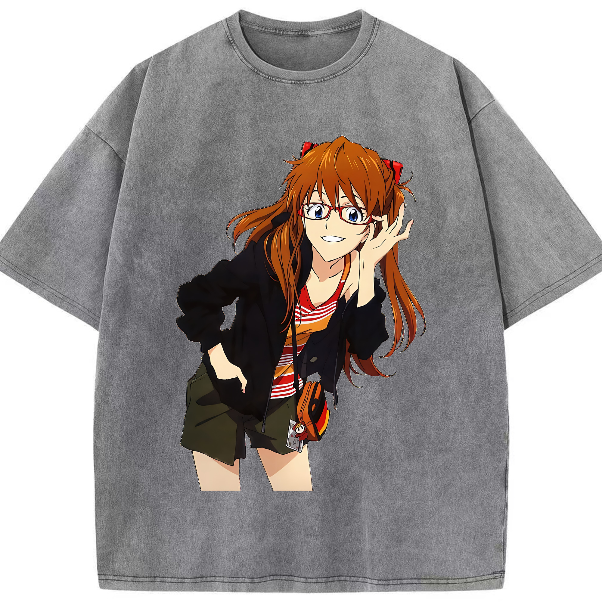 （画像用） EVA 新世紀エヴァンゲリオン 綿100% ヴィンテージ風 半袖Tシャツ（フロントプリント）