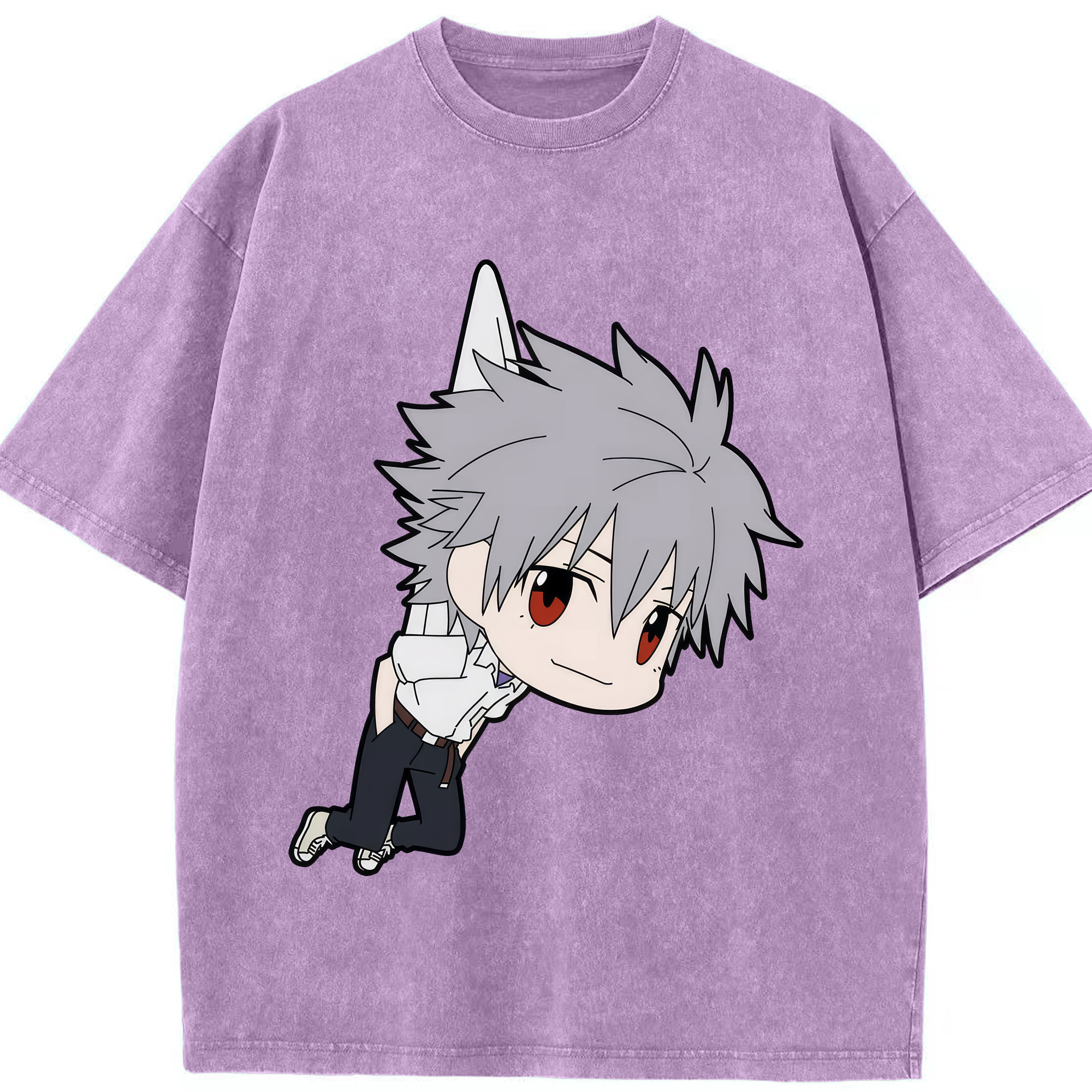 （画像用） EVA 新世紀エヴァンゲリオン 綿100% ヴィンテージ風 半袖Tシャツ（フロントプリント）