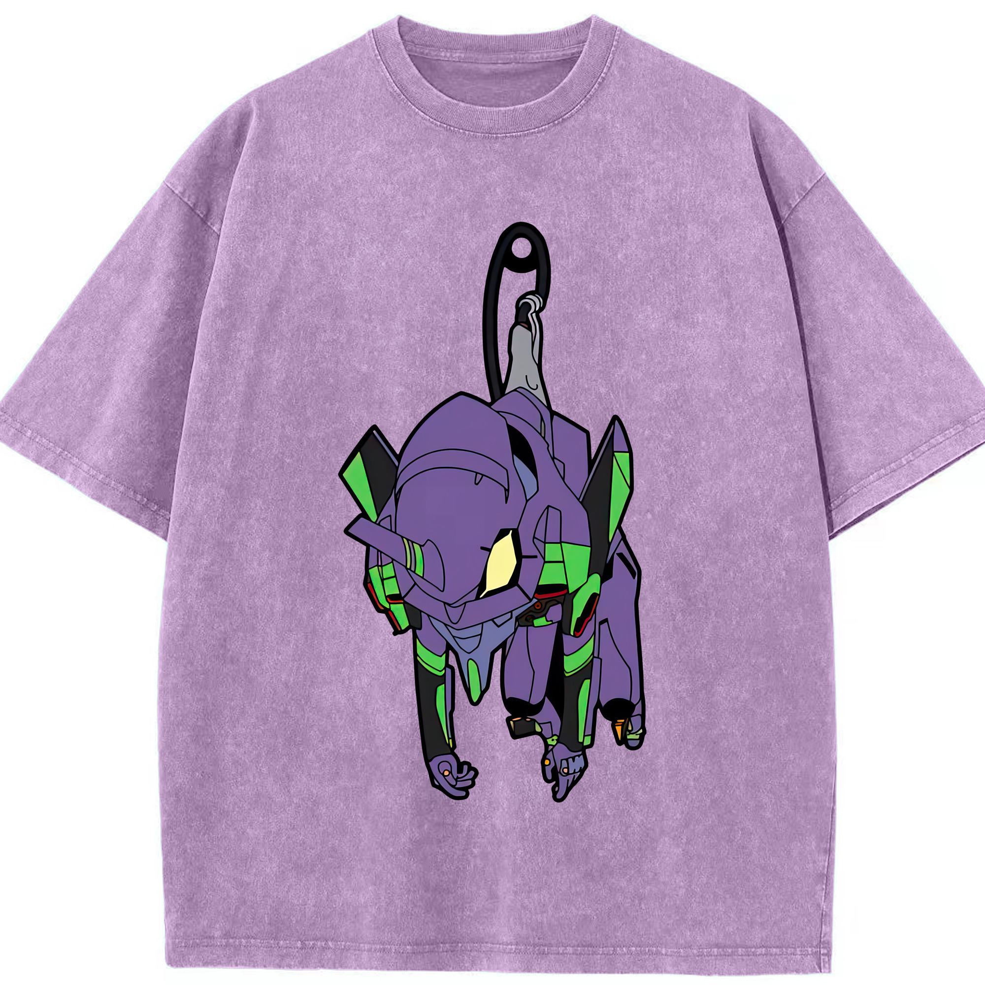 （画像用） EVA 新世紀エヴァンゲリオン 綿100% ヴィンテージ風 半袖Tシャツ（フロントプリント）