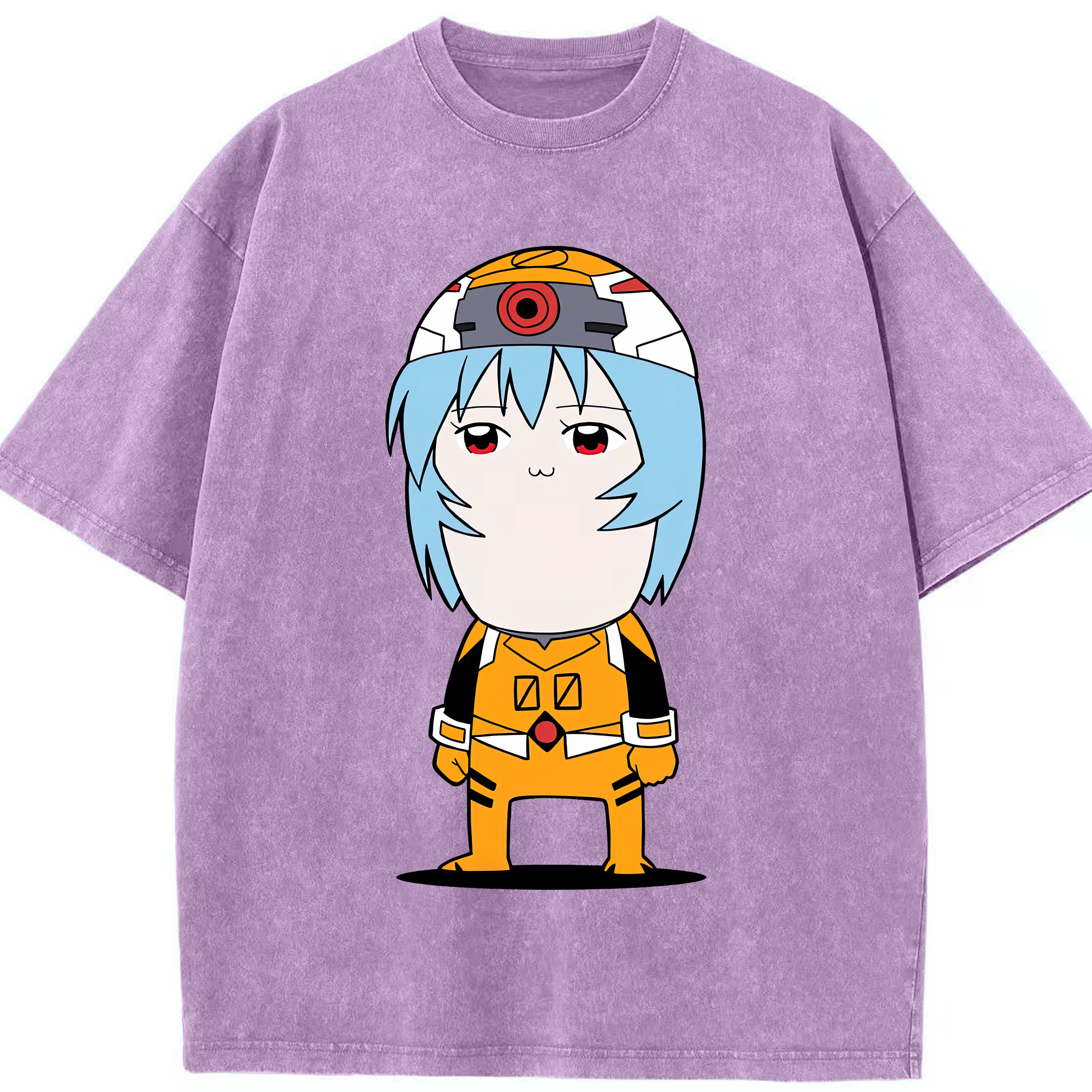 （画像用） EVA 新世紀エヴァンゲリオン 綿100% ヴィンテージ風 半袖Tシャツ（フロントプリント）