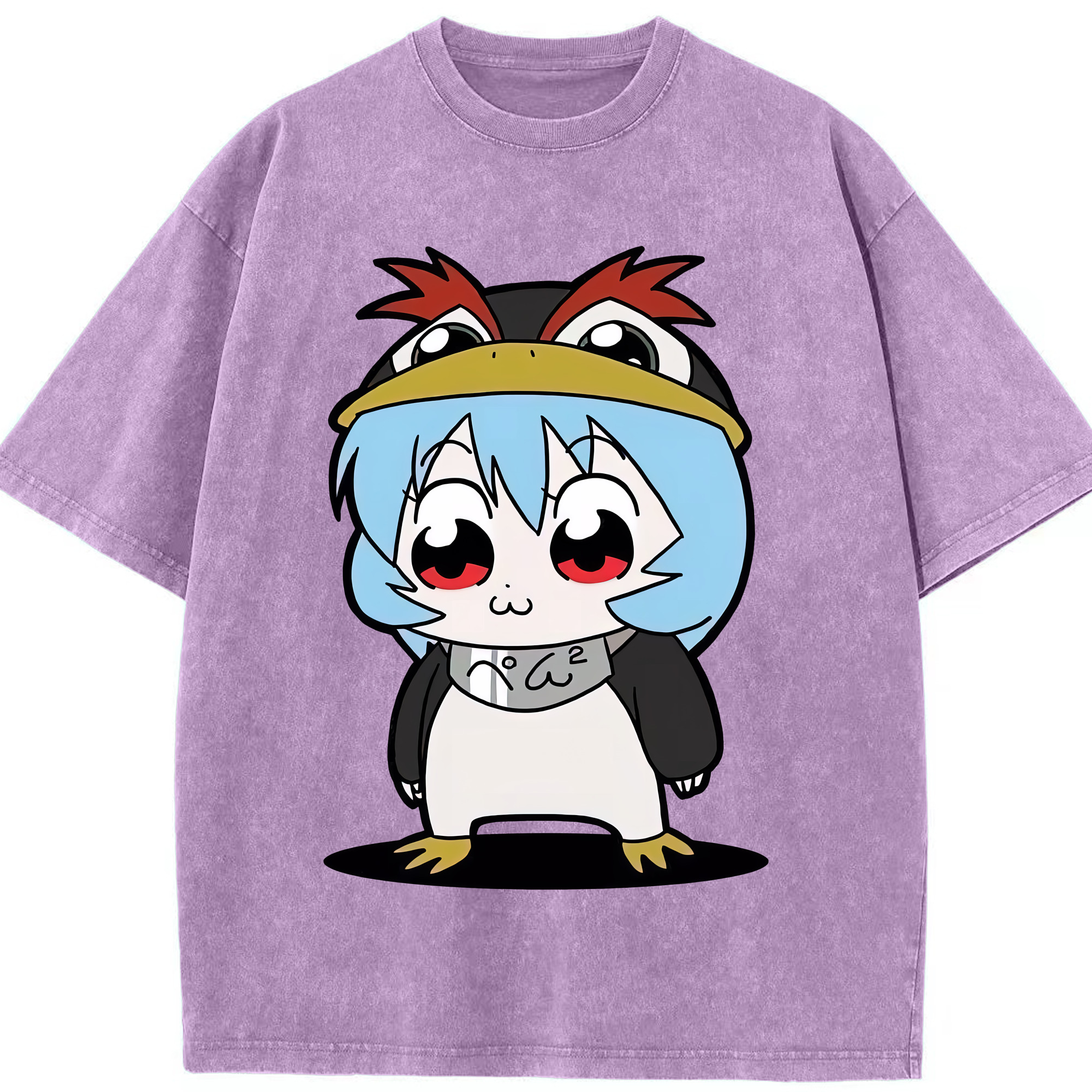 （画像用） EVA 新世紀エヴァンゲリオン 綿100% ヴィンテージ風 半袖Tシャツ（フロントプリント）