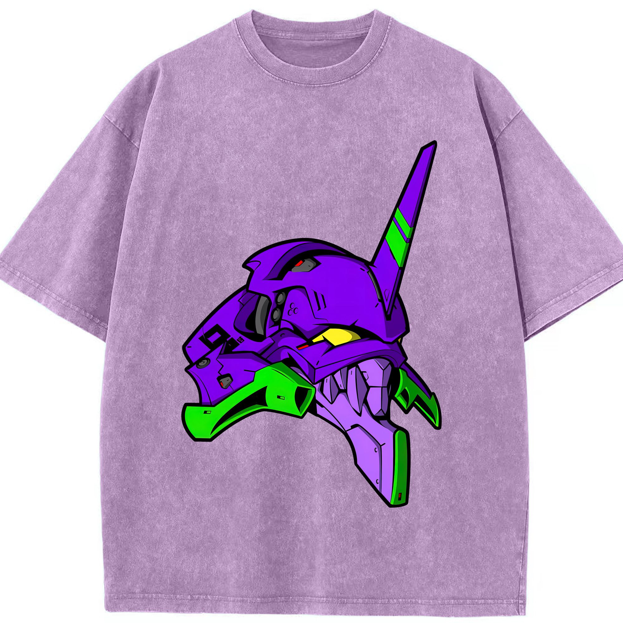 （画像用） EVA 新世紀エヴァンゲリオン 綿100% ヴィンテージ風 半袖Tシャツ（フロントプリント）