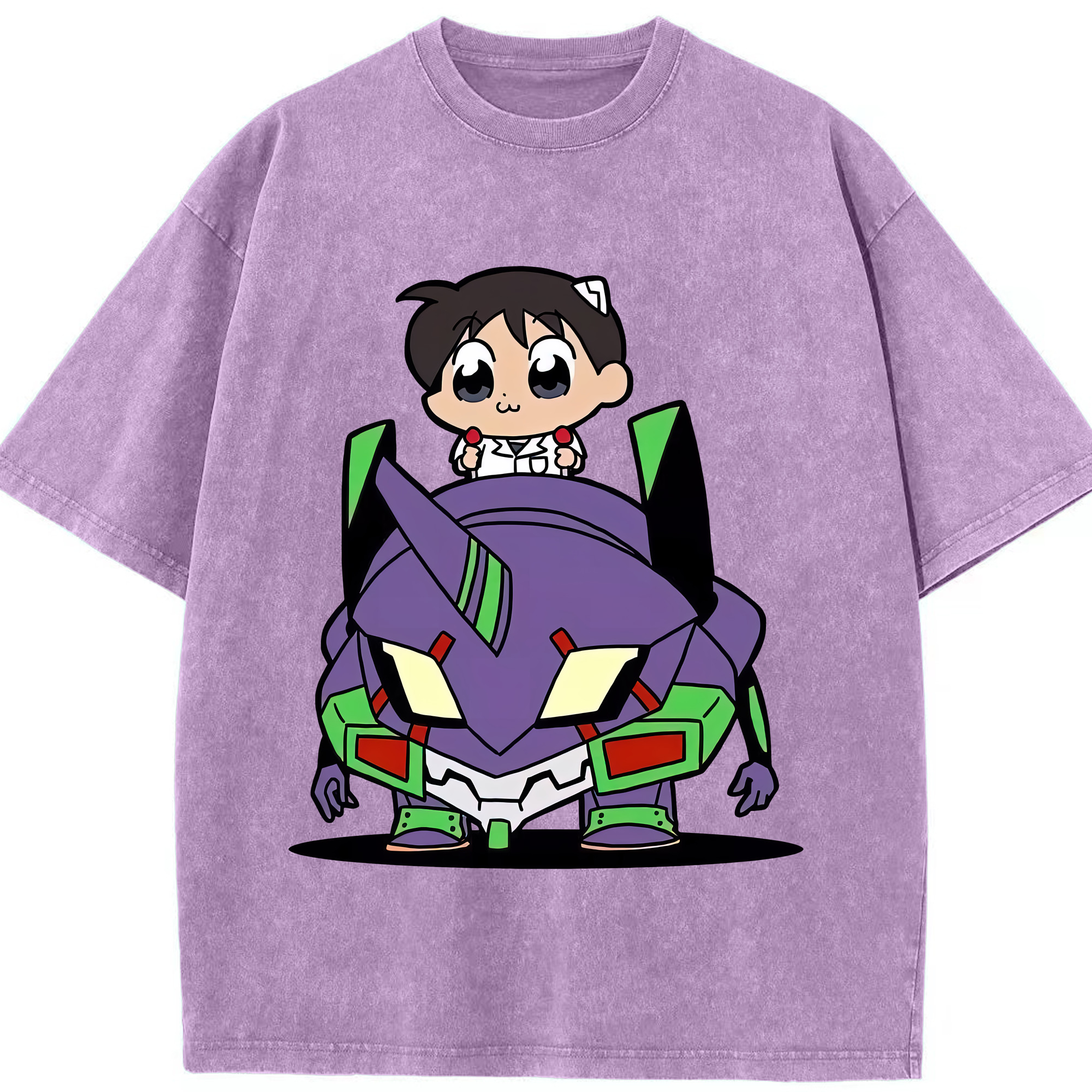 （画像用） EVA 新世紀エヴァンゲリオン 綿100% ヴィンテージ風 半袖Tシャツ（フロントプリント）
