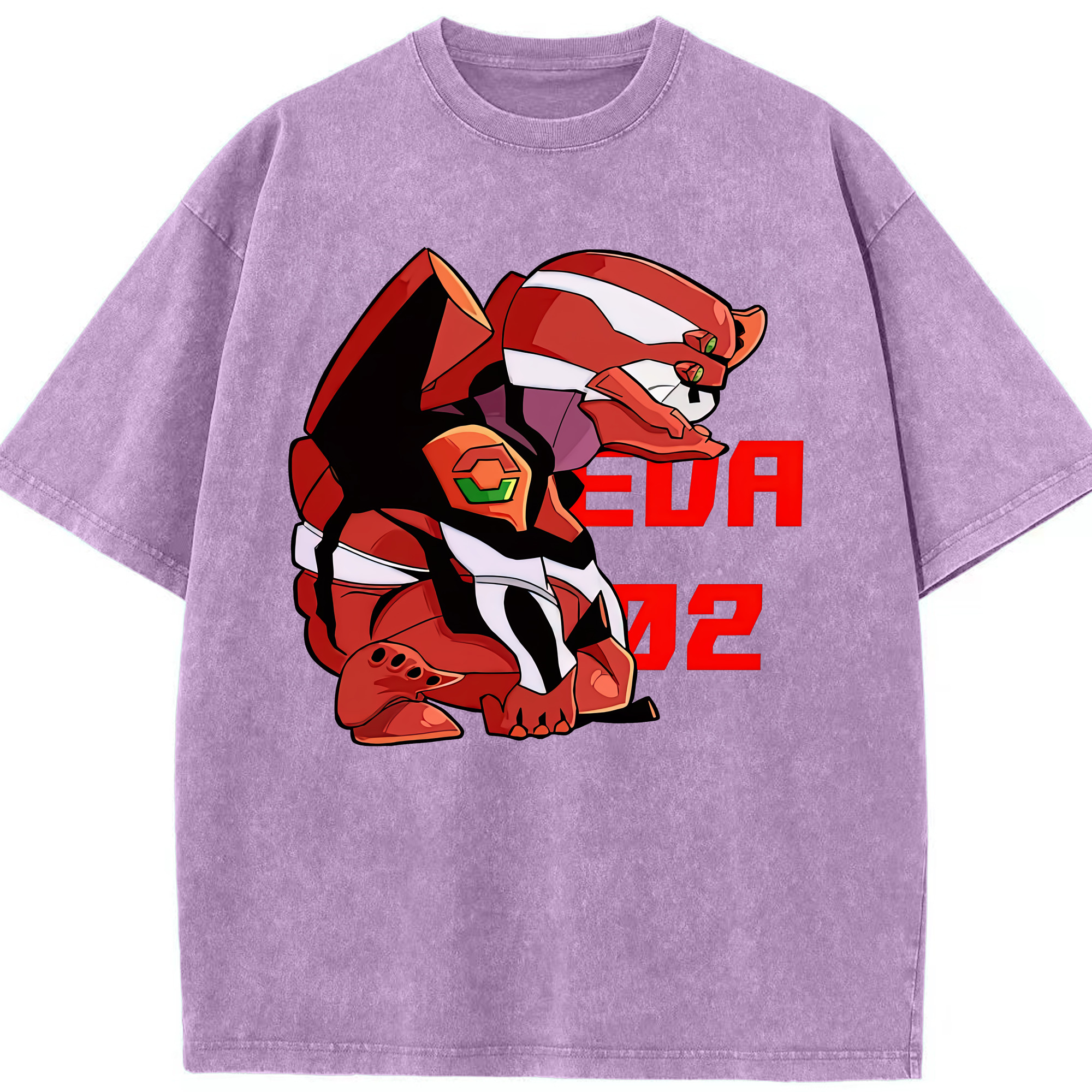 （画像用） EVA 新世紀エヴァンゲリオン 綿100% ヴィンテージ風 半袖Tシャツ（フロントプリント）