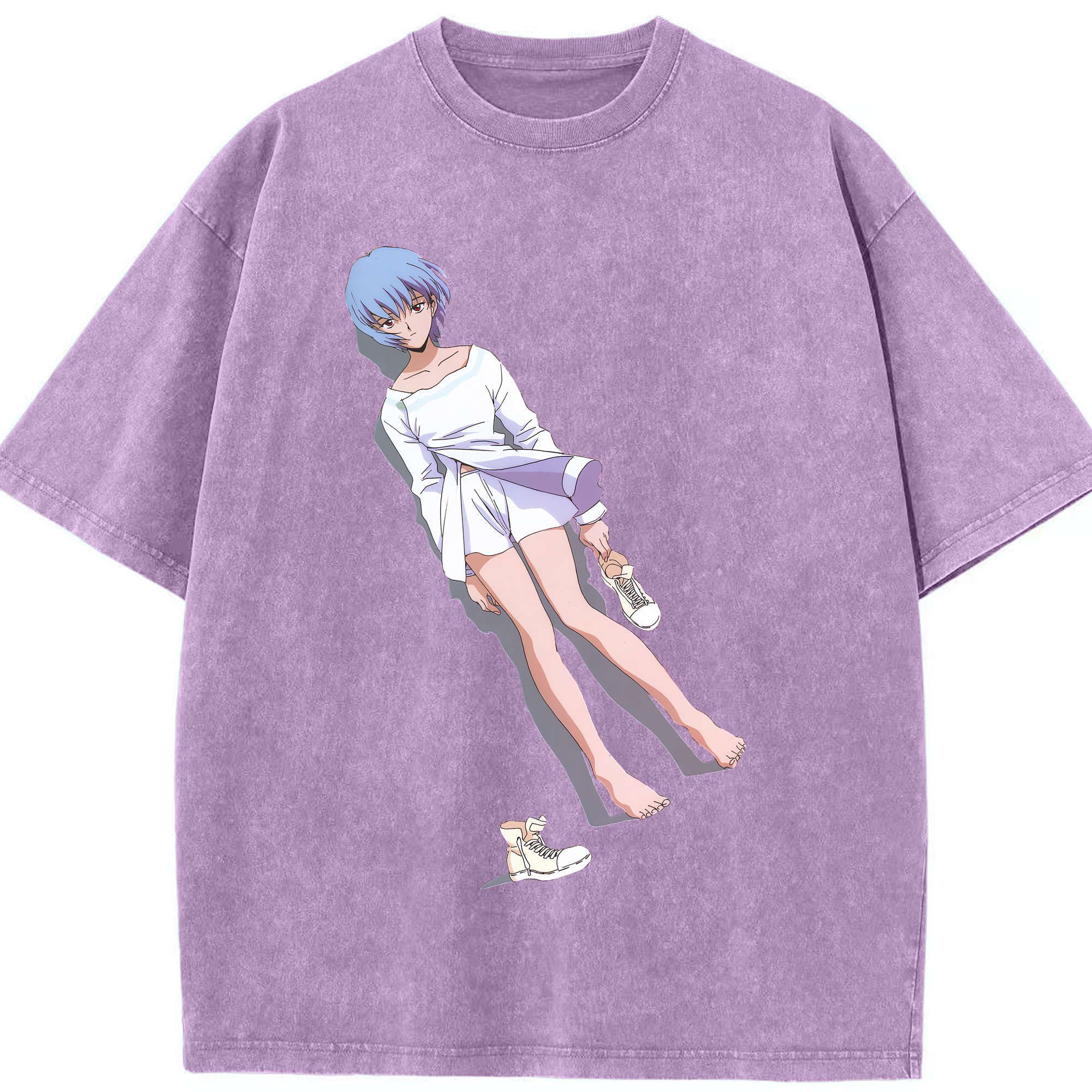 （画像用） EVA 新世紀エヴァンゲリオン 綿100% ヴィンテージ風 半袖Tシャツ（フロントプリント）