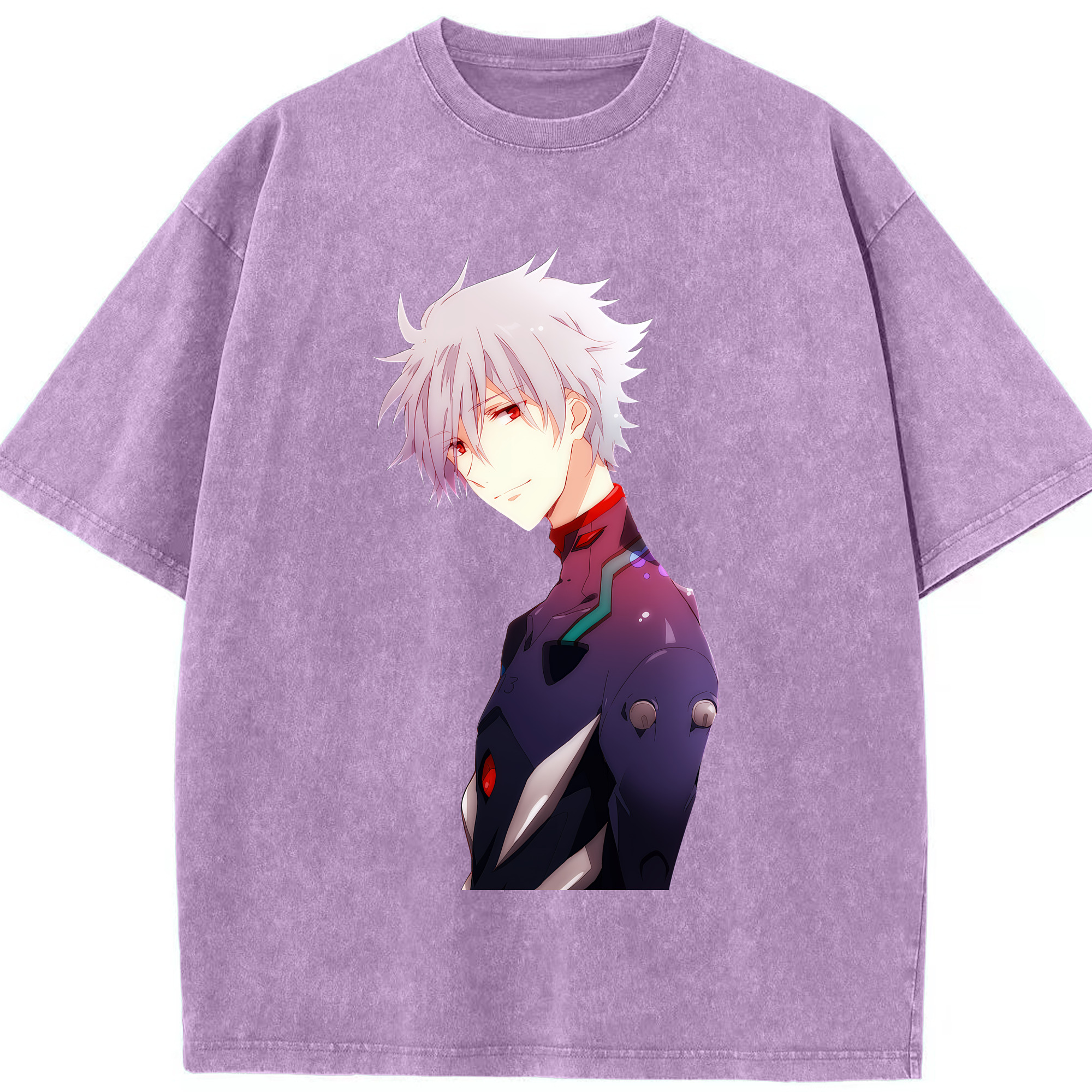 （画像用） EVA 新世紀エヴァンゲリオン 綿100% ヴィンテージ風 半袖Tシャツ（フロントプリント）