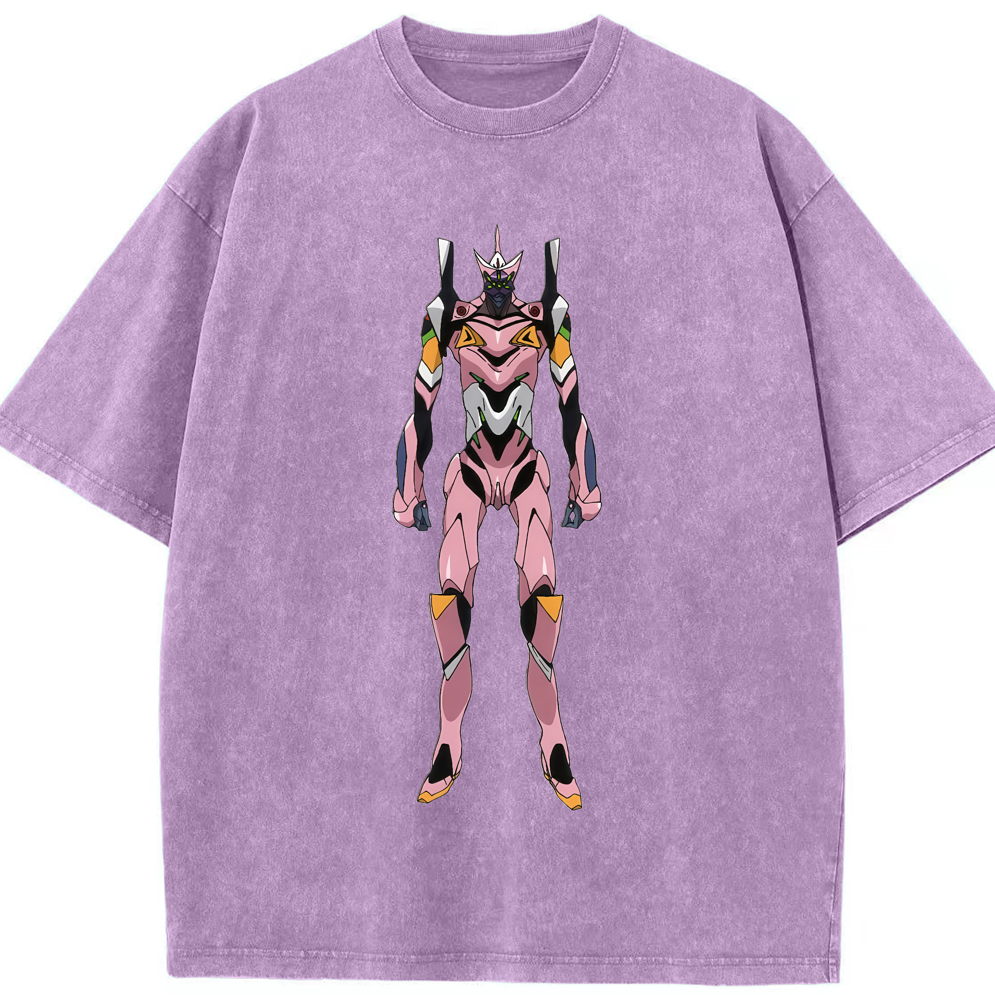 （画像用） EVA 新世紀エヴァンゲリオン 綿100% ヴィンテージ風 半袖Tシャツ（フロントプリント）