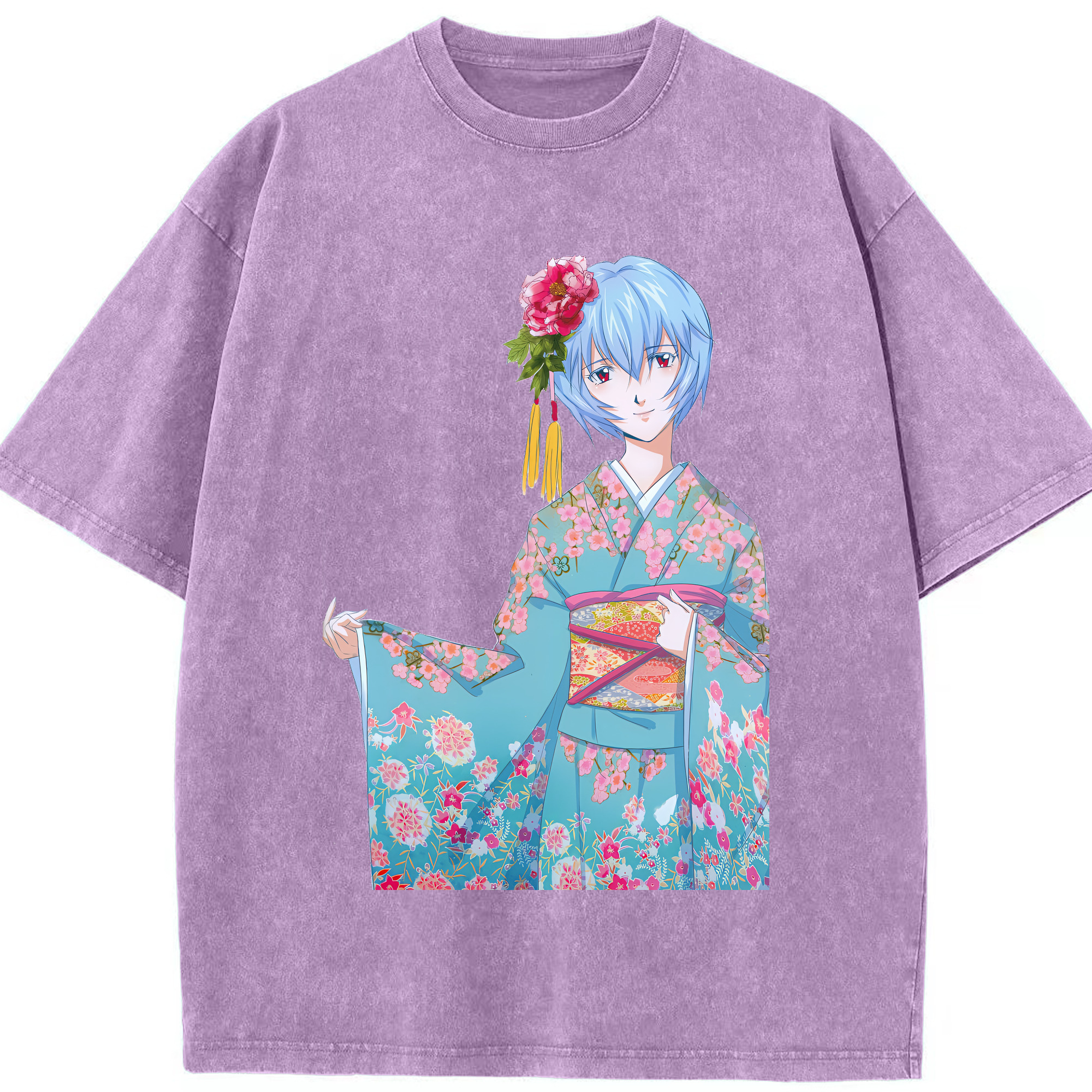 （画像用） EVA 新世紀エヴァンゲリオン 綿100% ヴィンテージ風 半袖Tシャツ（フロントプリント）