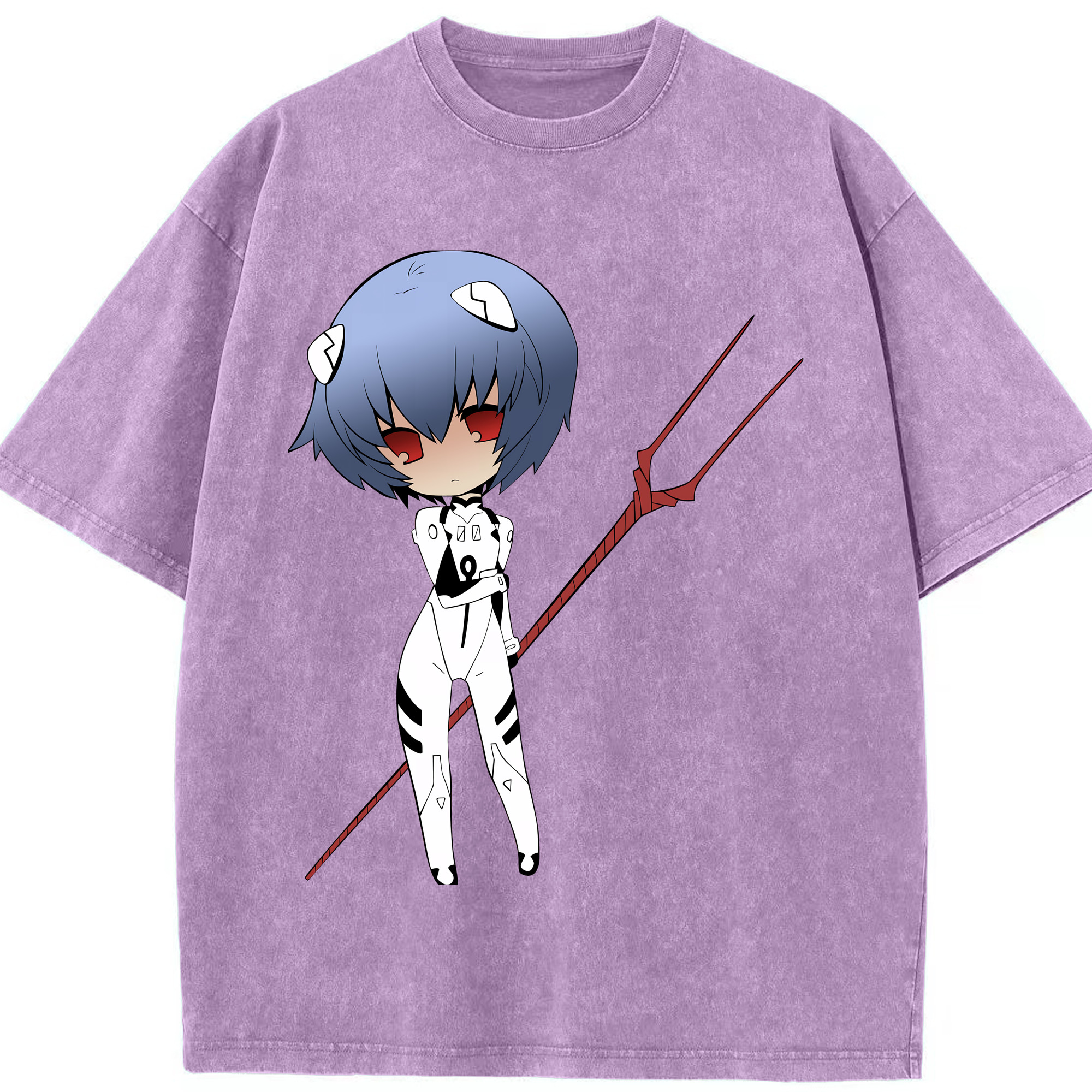 （画像用） EVA 新世紀エヴァンゲリオン 綿100% ヴィンテージ風 半袖Tシャツ（フロントプリント）