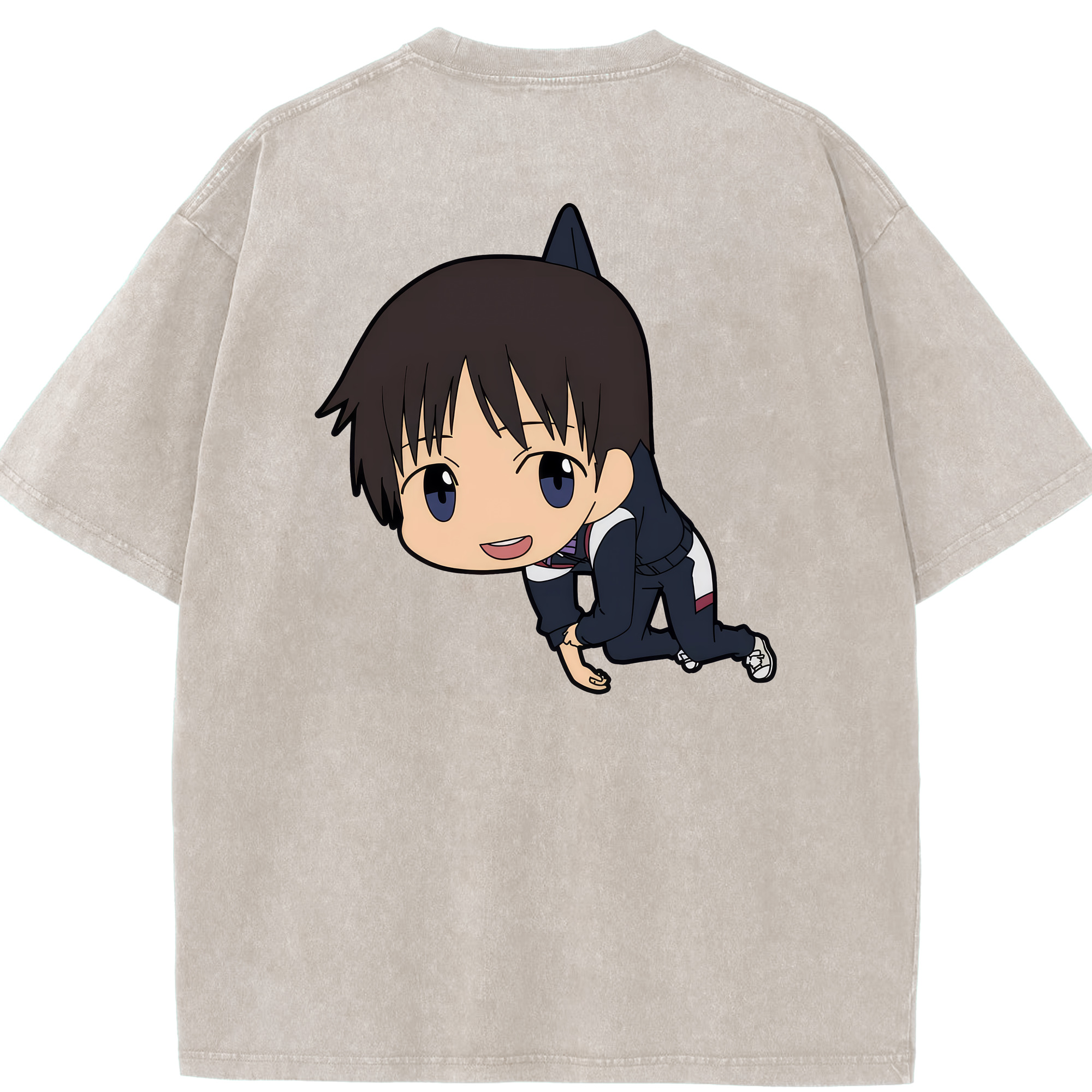 （画像用） EVA 新世紀エヴァンゲリオン 綿100% ヴィンテージ風 半袖Tシャツ（背面プリント）