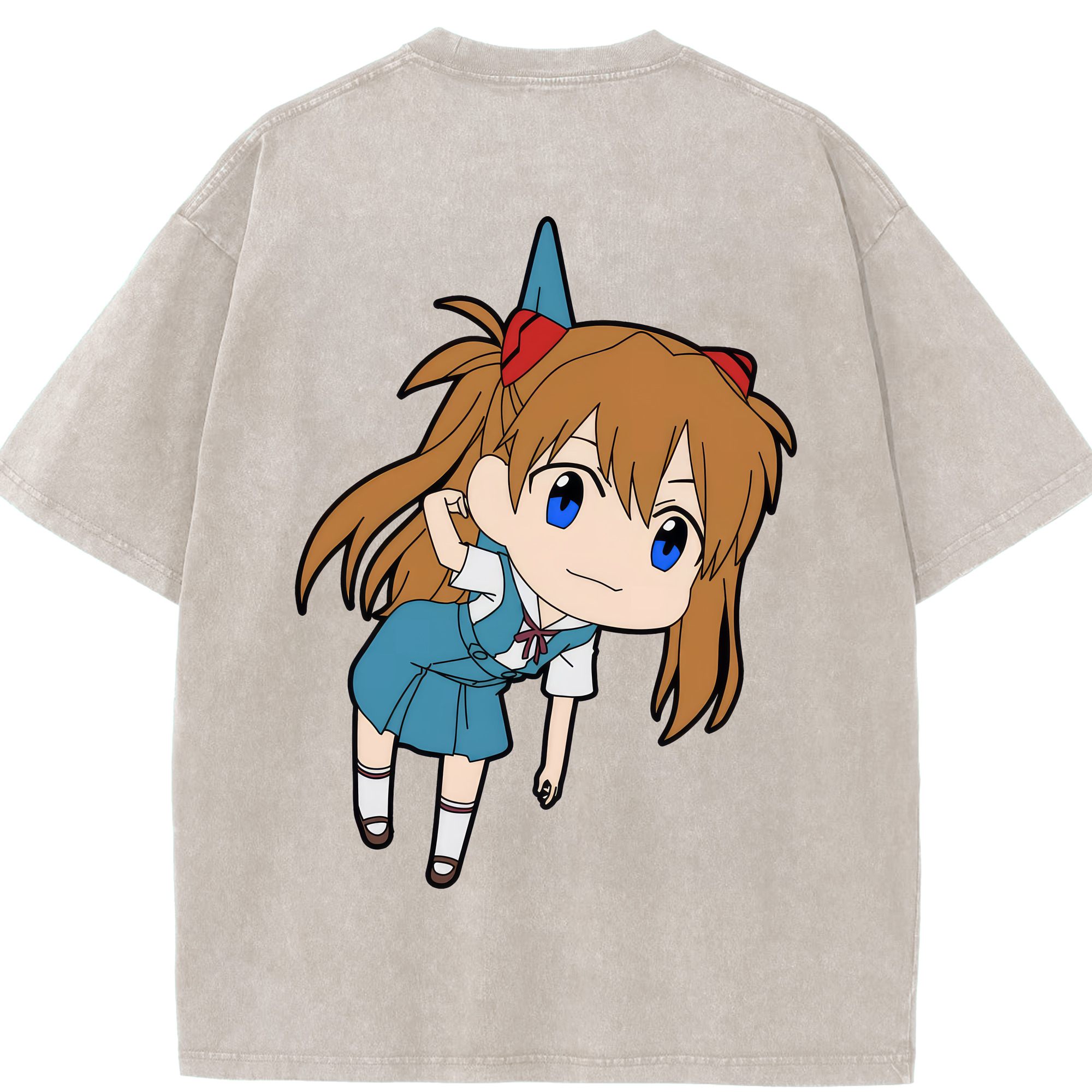 （画像用） EVA 新世紀エヴァンゲリオン 綿100% ヴィンテージ風 半袖Tシャツ（背面プリント）