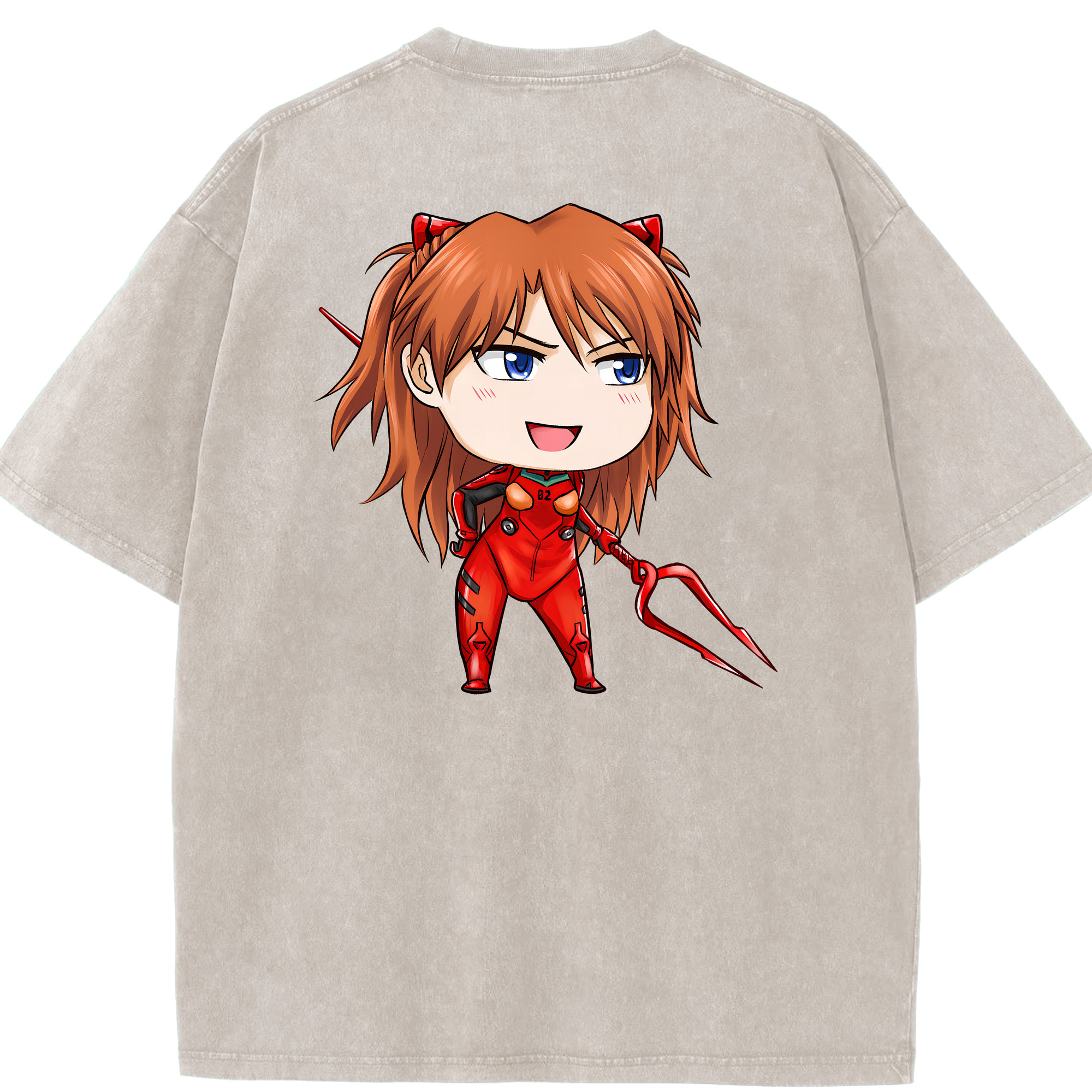 （画像用） EVA 新世紀エヴァンゲリオン 綿100% ヴィンテージ風 半袖Tシャツ（背面プリント）