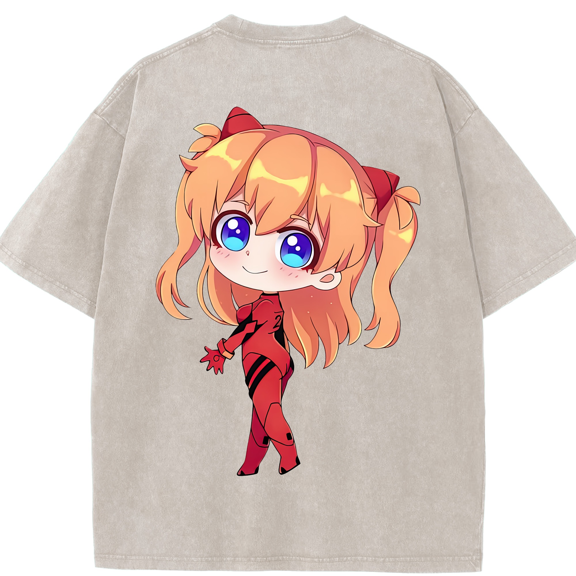 （画像用） EVA 新世紀エヴァンゲリオン 綿100% ヴィンテージ風 半袖Tシャツ（背面プリント）