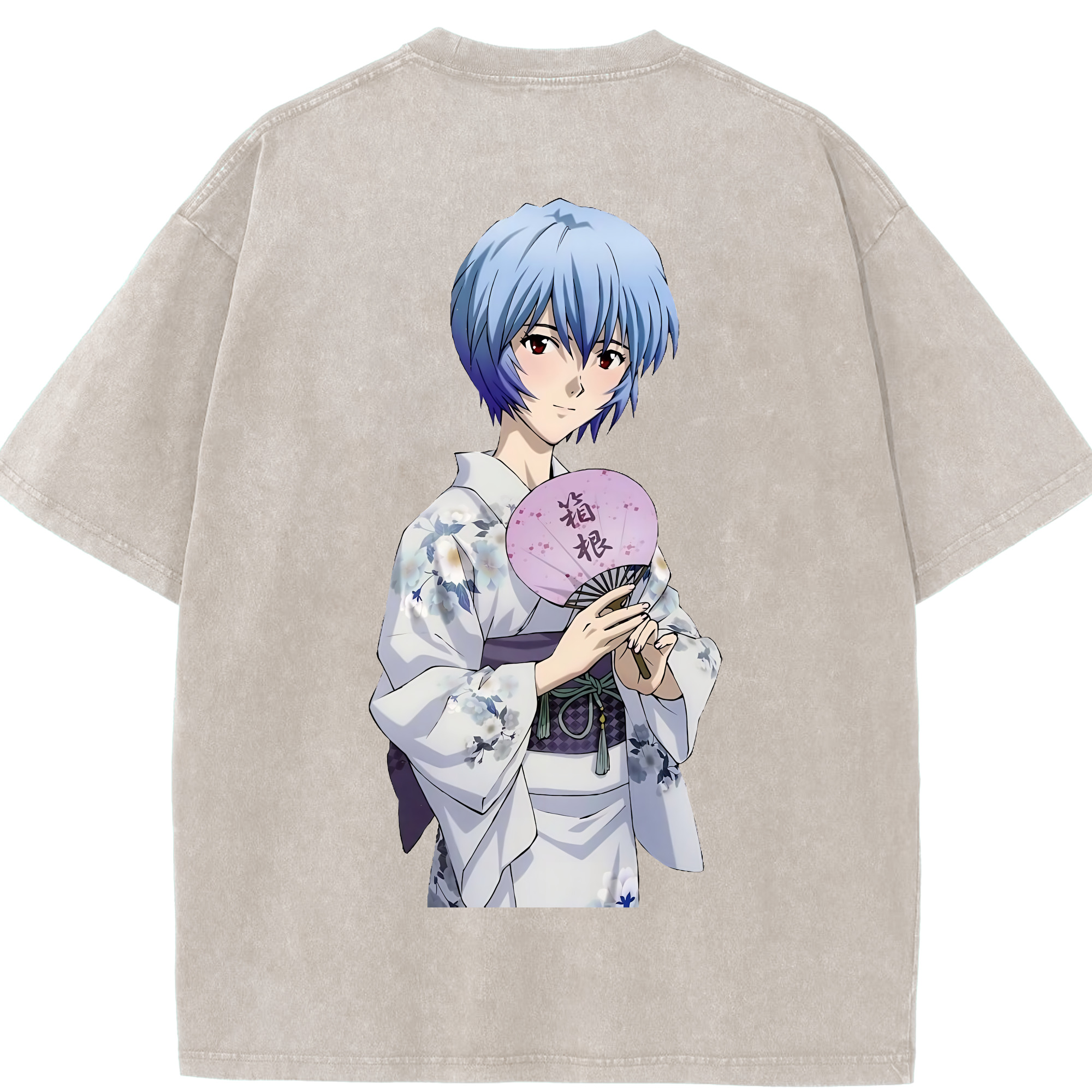（画像用） EVA 新世紀エヴァンゲリオン 綿100% ヴィンテージ風 半袖Tシャツ（背面プリント）