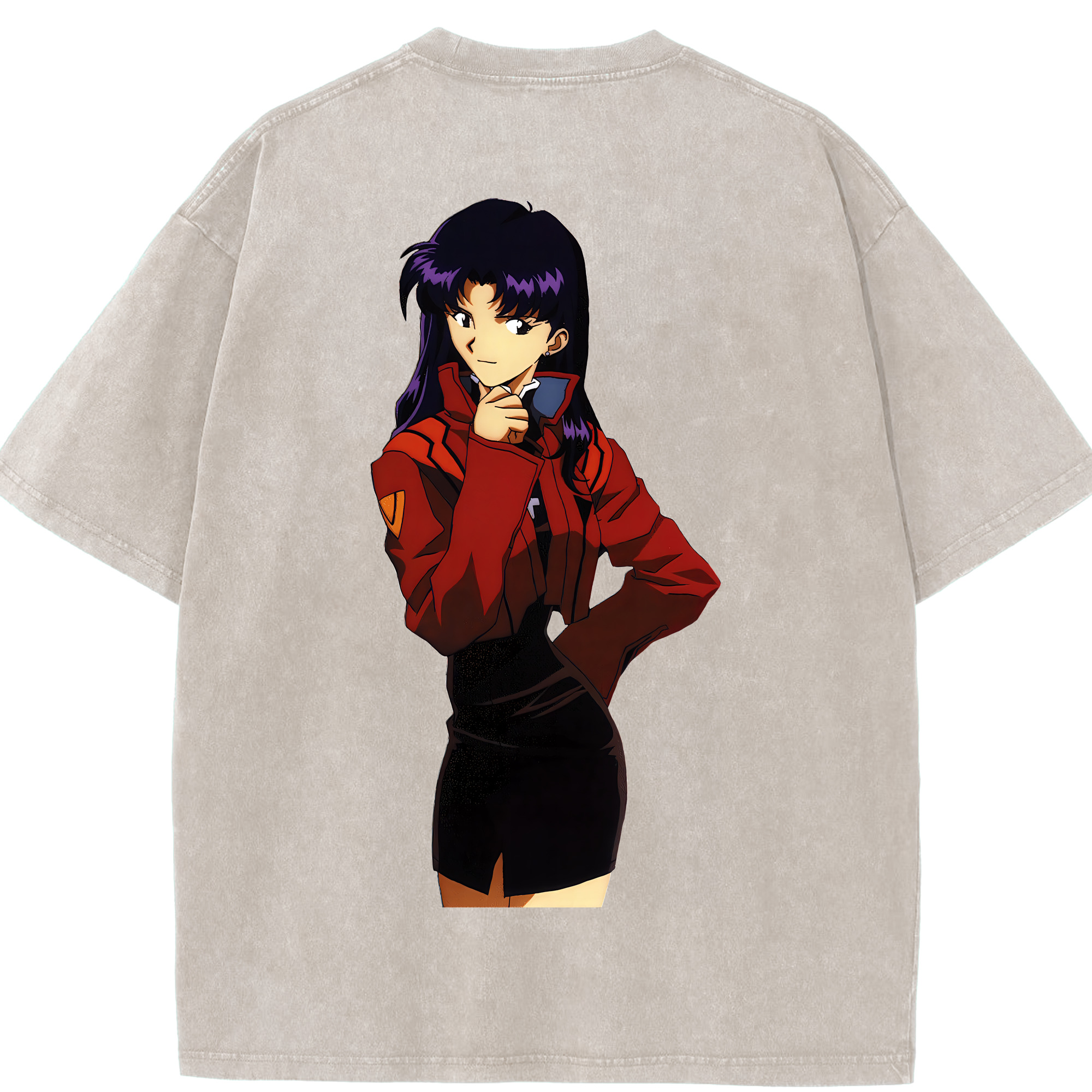 （画像用） EVA 新世紀エヴァンゲリオン 綿100% ヴィンテージ風 半袖Tシャツ（背面プリント）