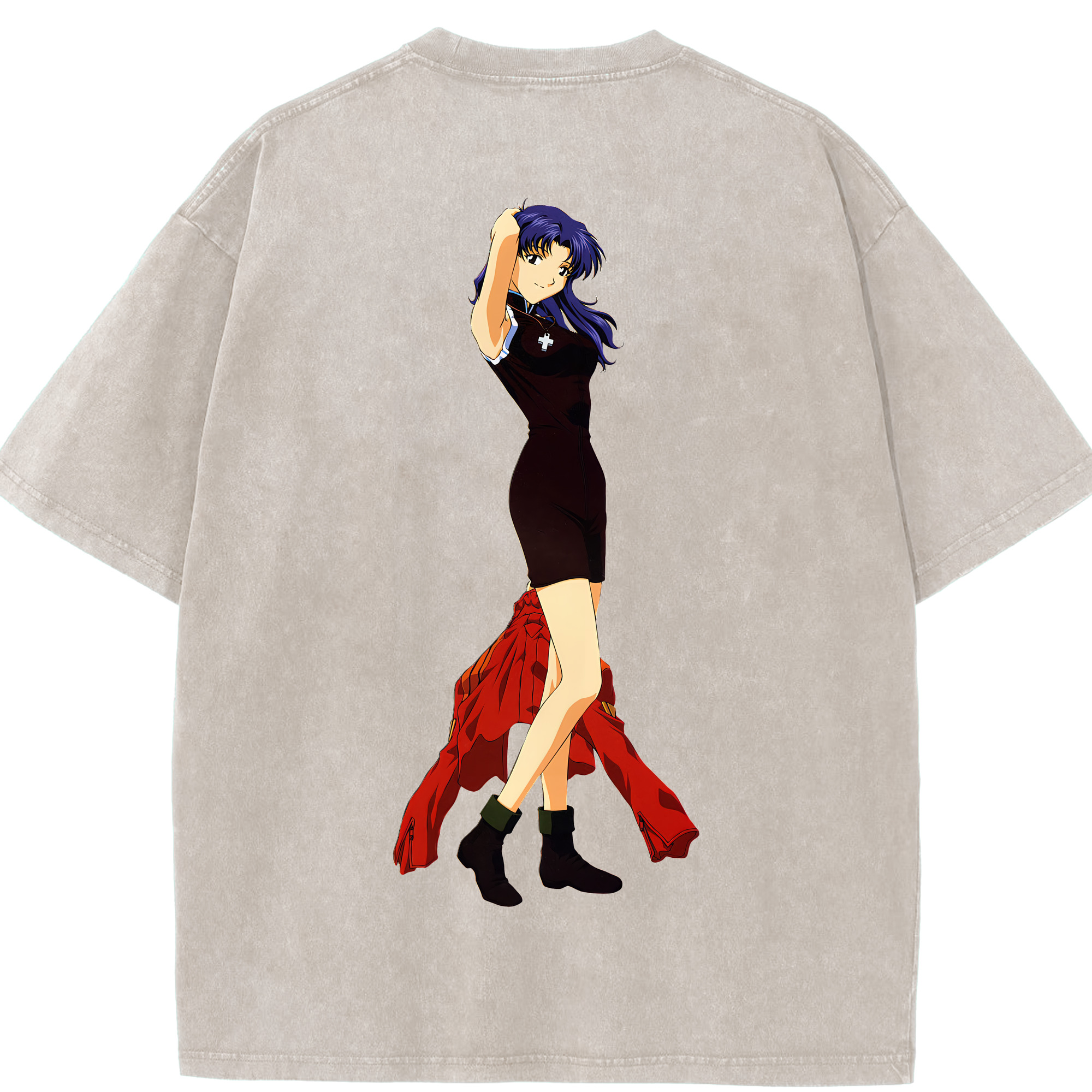 （画像用） EVA 新世紀エヴァンゲリオン 綿100% ヴィンテージ風 半袖Tシャツ（背面プリント）