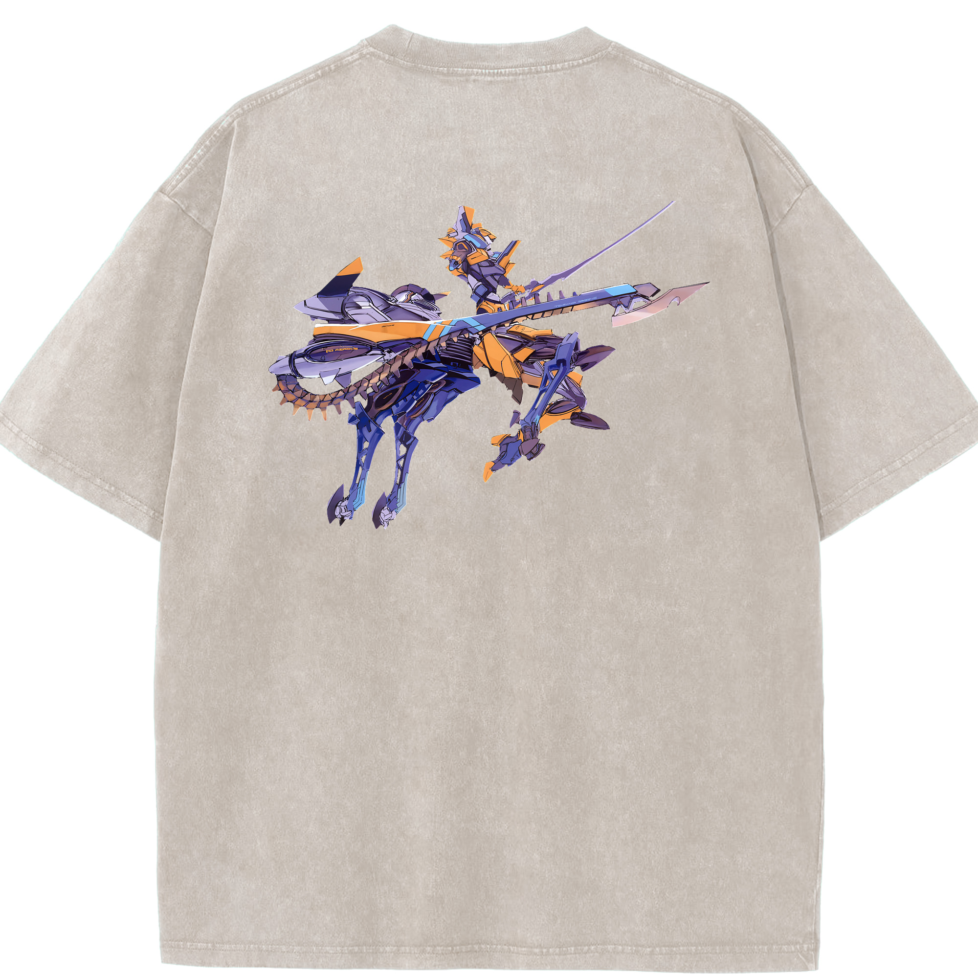 （画像用） EVA 新世紀エヴァンゲリオン 綿100% ヴィンテージ風 半袖Tシャツ（背面プリント）