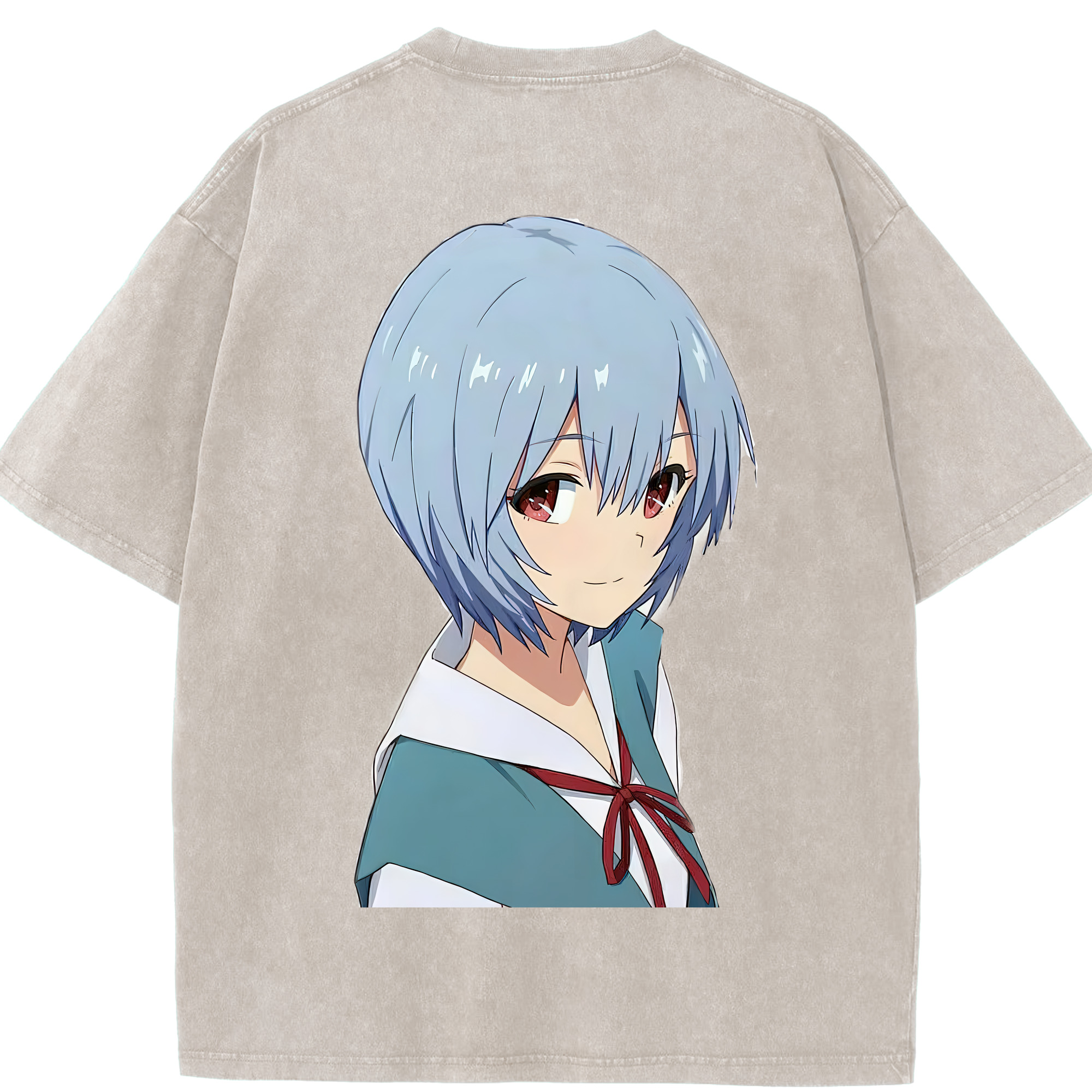 （画像用） EVA 新世紀エヴァンゲリオン 綿100% ヴィンテージ風 半袖Tシャツ（背面プリント）