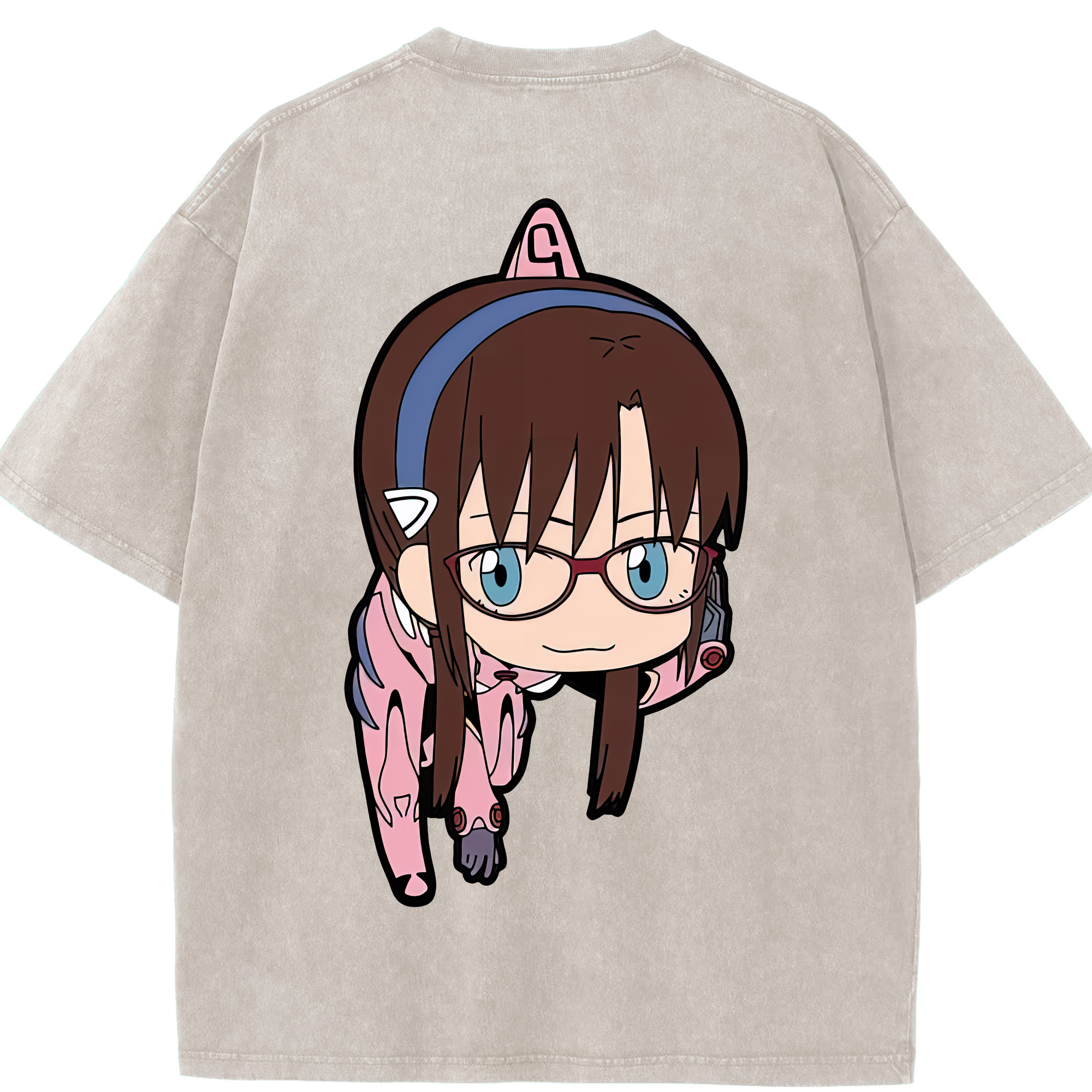 （画像用） EVA 新世紀エヴァンゲリオン 綿100% ヴィンテージ風 半袖Tシャツ（背面プリント）