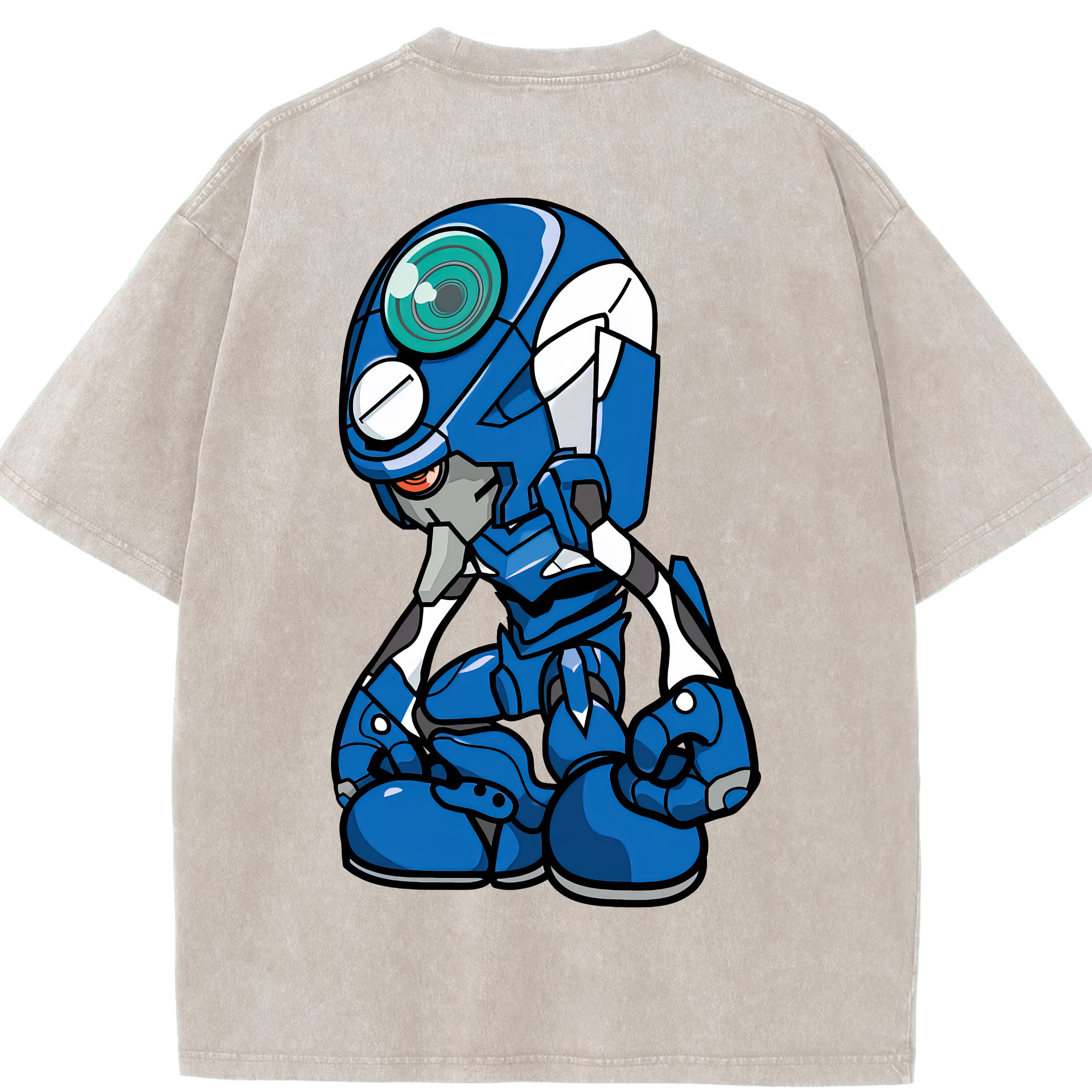（画像用） EVA 新世紀エヴァンゲリオン 綿100% ヴィンテージ風 半袖Tシャツ（背面プリント）