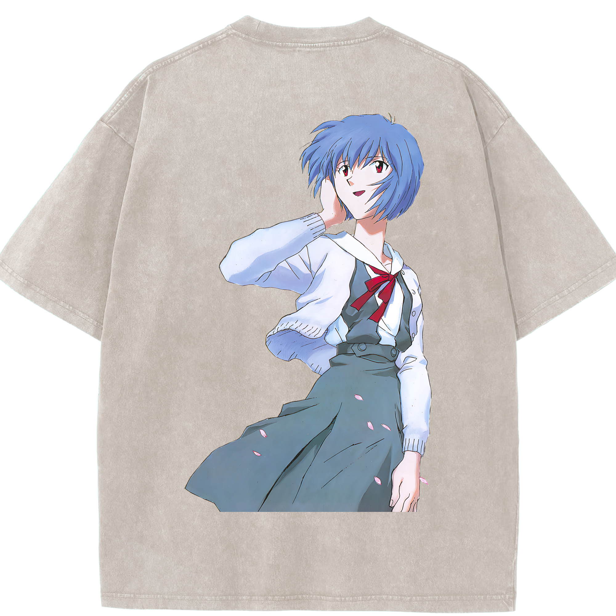 （画像用） EVA 新世紀エヴァンゲリオン 綿100% ヴィンテージ風 半袖Tシャツ（背面プリント）