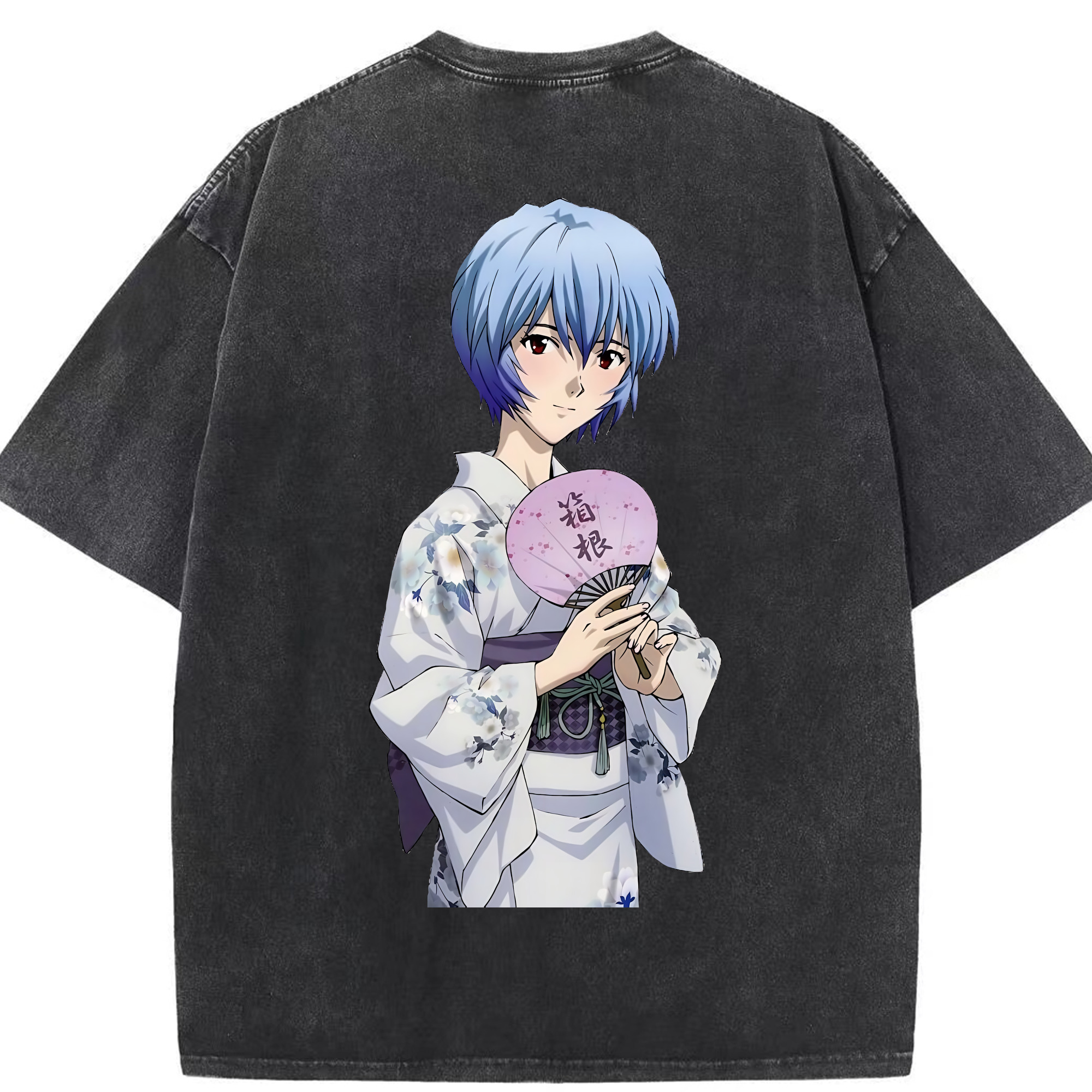 （画像用） EVA 新世紀エヴァンゲリオン 綿100% ヴィンテージ風 半袖Tシャツ（背面プリント）