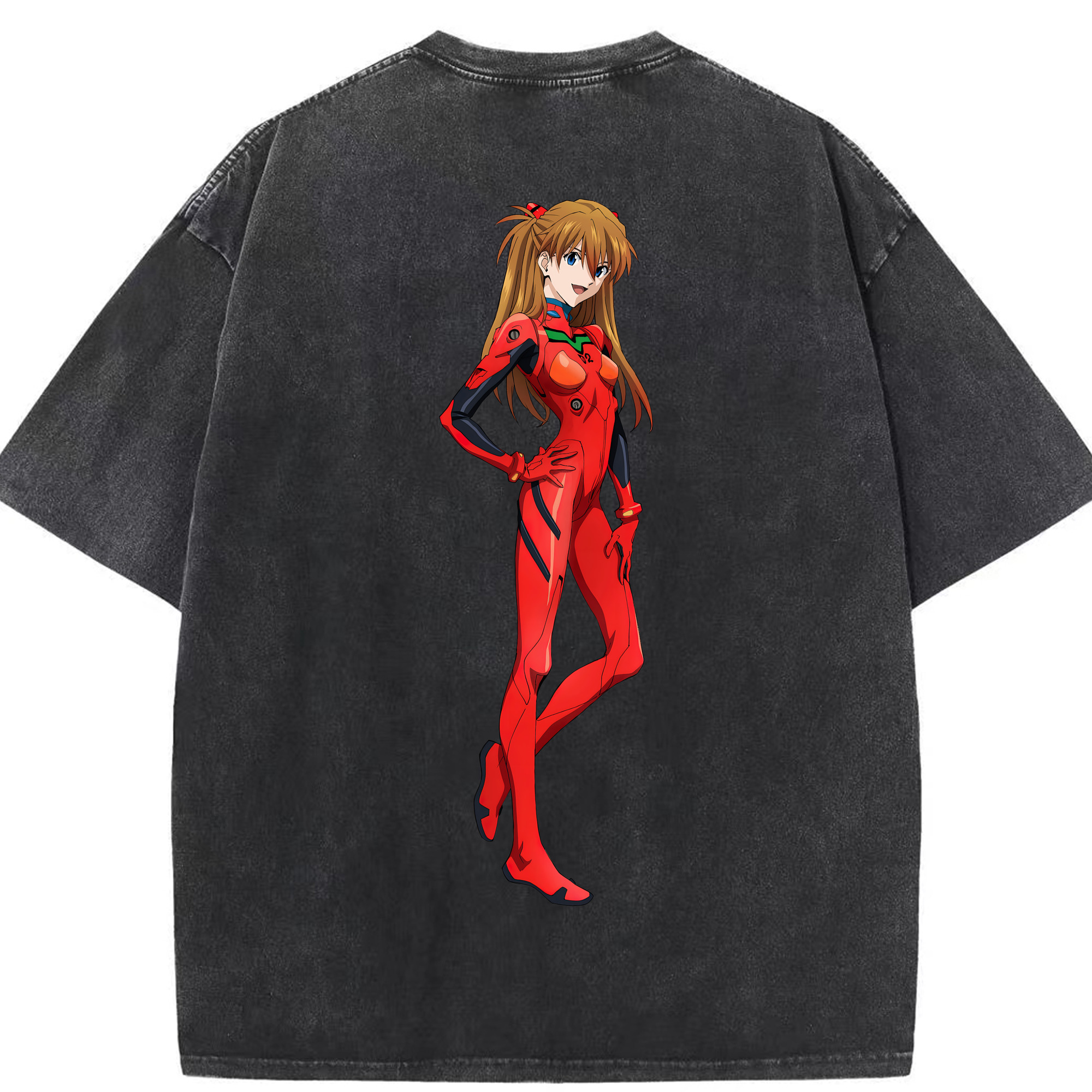 （画像用） EVA 新世紀エヴァンゲリオン 綿100% ヴィンテージ風 半袖Tシャツ（背面プリント）