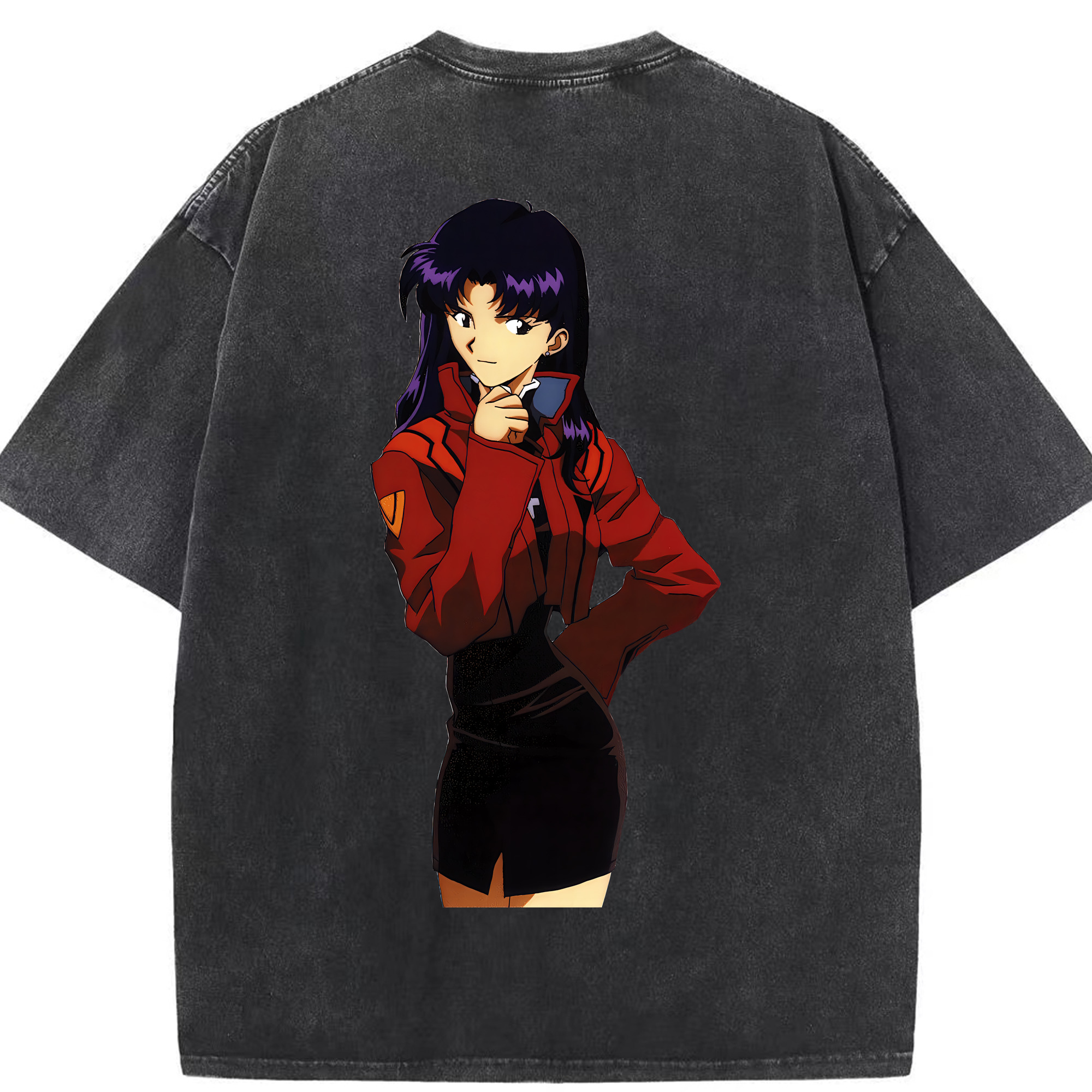 （画像用） EVA 新世紀エヴァンゲリオン 綿100% ヴィンテージ風 半袖Tシャツ（背面プリント）