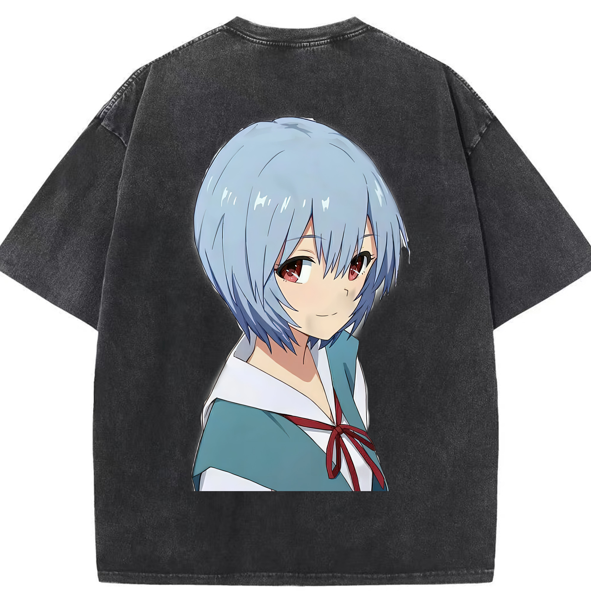 （画像用） EVA 新世紀エヴァンゲリオン 綿100% ヴィンテージ風 半袖Tシャツ（背面プリント）