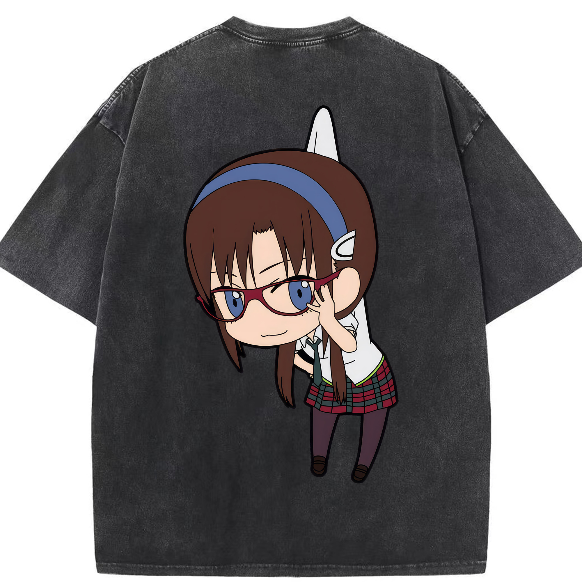 （画像用） EVA 新世紀エヴァンゲリオン 綿100% ヴィンテージ風 半袖Tシャツ（背面プリント）