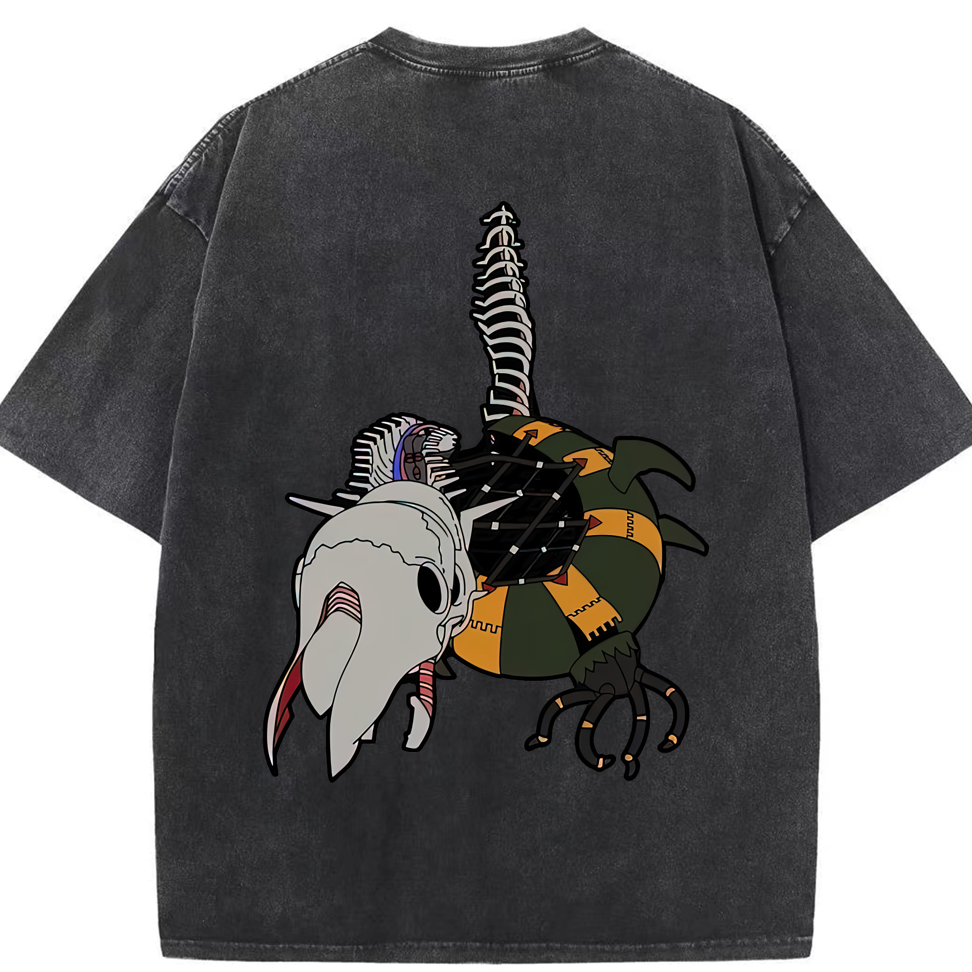（画像用） EVA 新世紀エヴァンゲリオン 綿100% ヴィンテージ風 半袖Tシャツ（背面プリント）