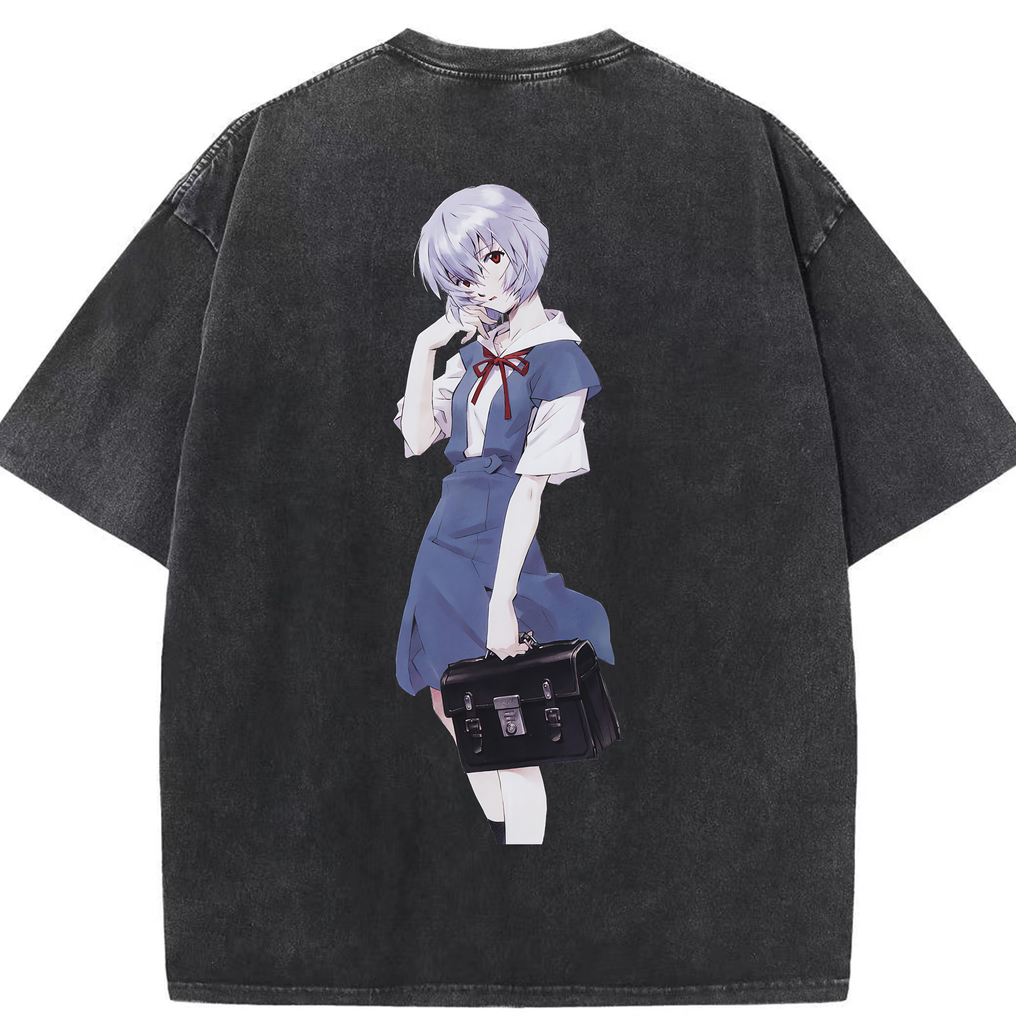 （画像用） EVA 新世紀エヴァンゲリオン 綿100% ヴィンテージ風 半袖Tシャツ（背面プリント）