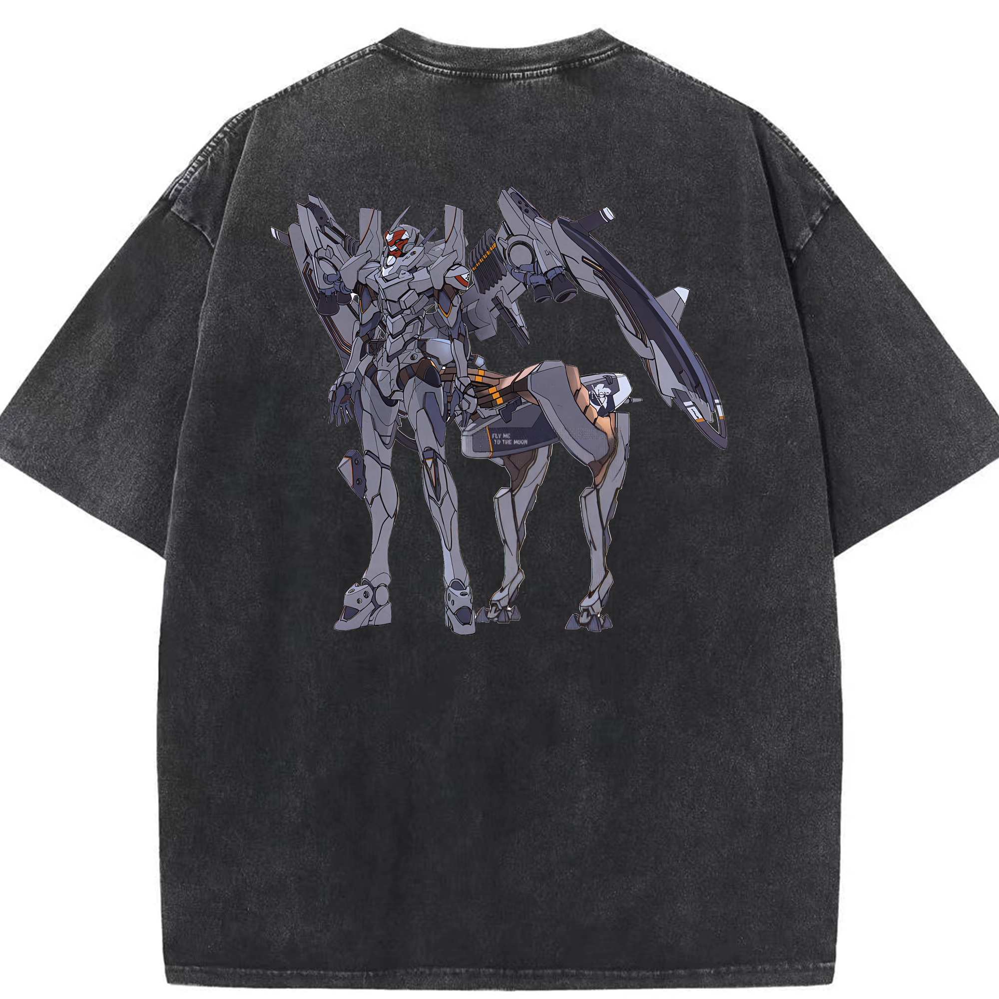 （画像用） EVA 新世紀エヴァンゲリオン 綿100% ヴィンテージ風 半袖Tシャツ（背面プリント）