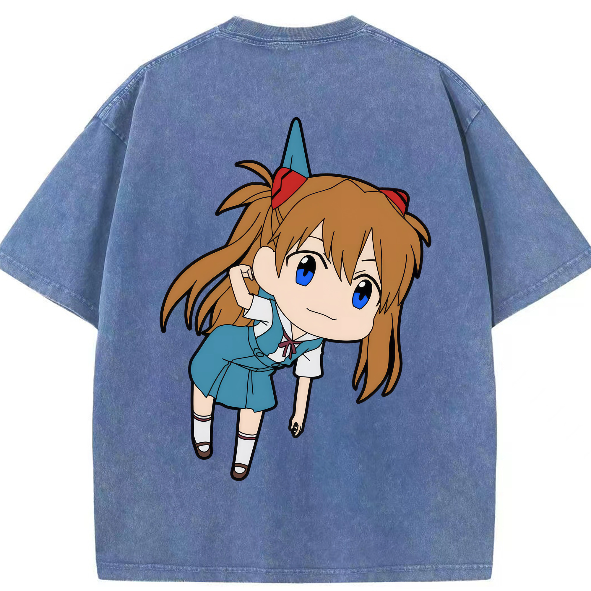 （画像用） EVA 新世紀エヴァンゲリオン 綿100% ヴィンテージ風 半袖Tシャツ（背面プリント）