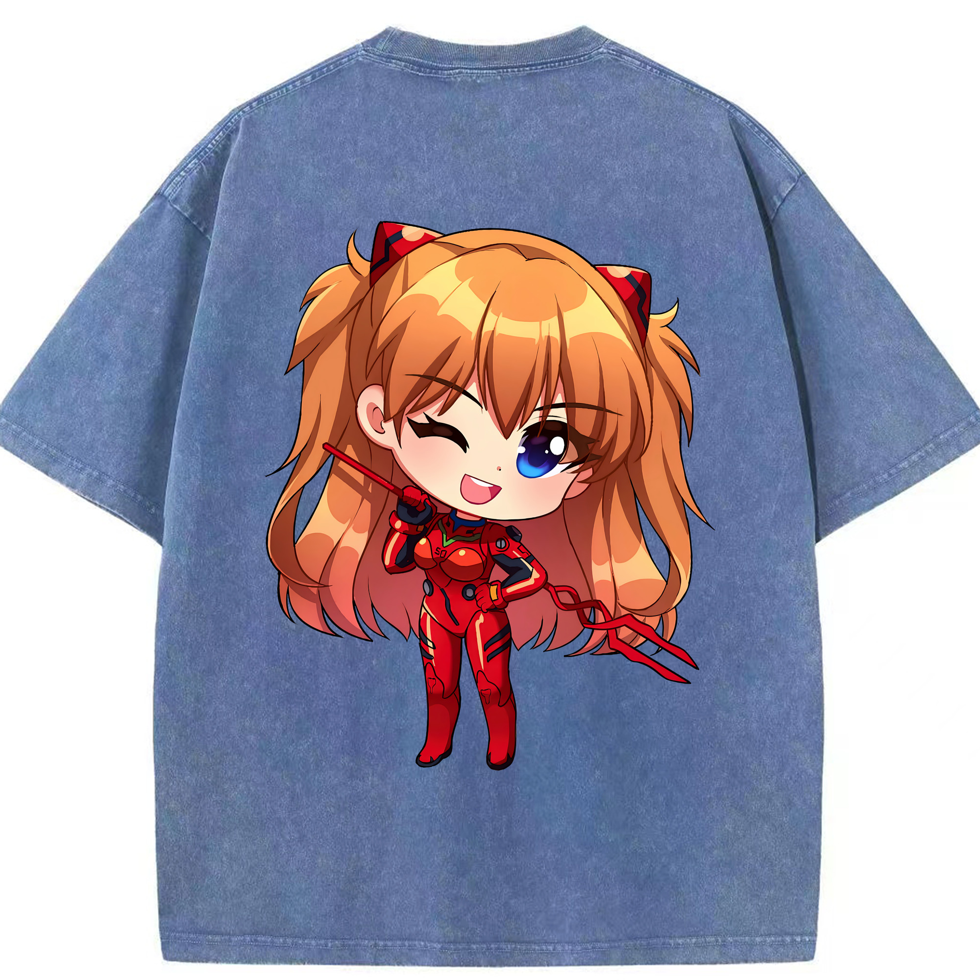 （画像用） EVA 新世紀エヴァンゲリオン 綿100% ヴィンテージ風 半袖Tシャツ（背面プリント）