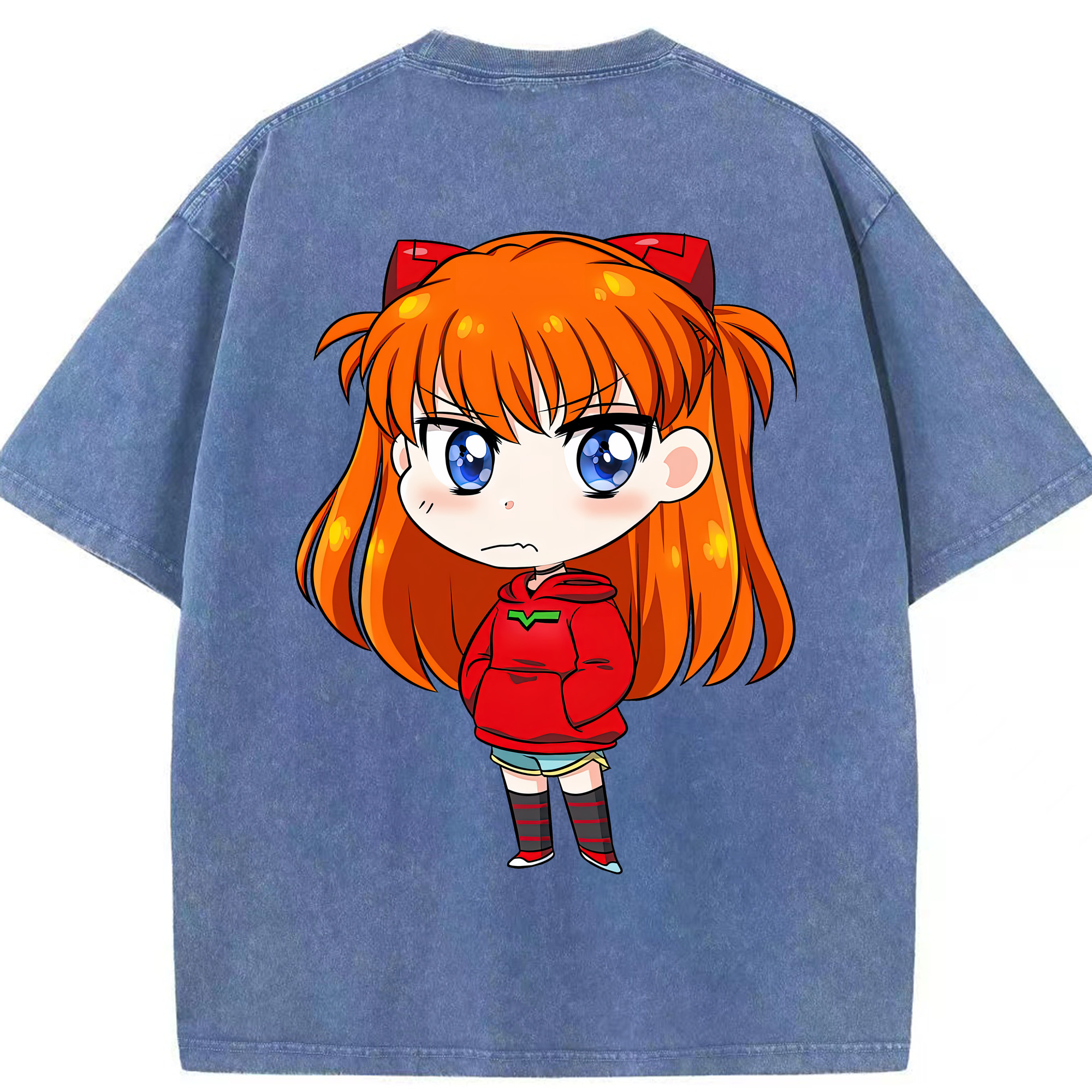 （画像用） EVA 新世紀エヴァンゲリオン 綿100% ヴィンテージ風 半袖Tシャツ（背面プリント）