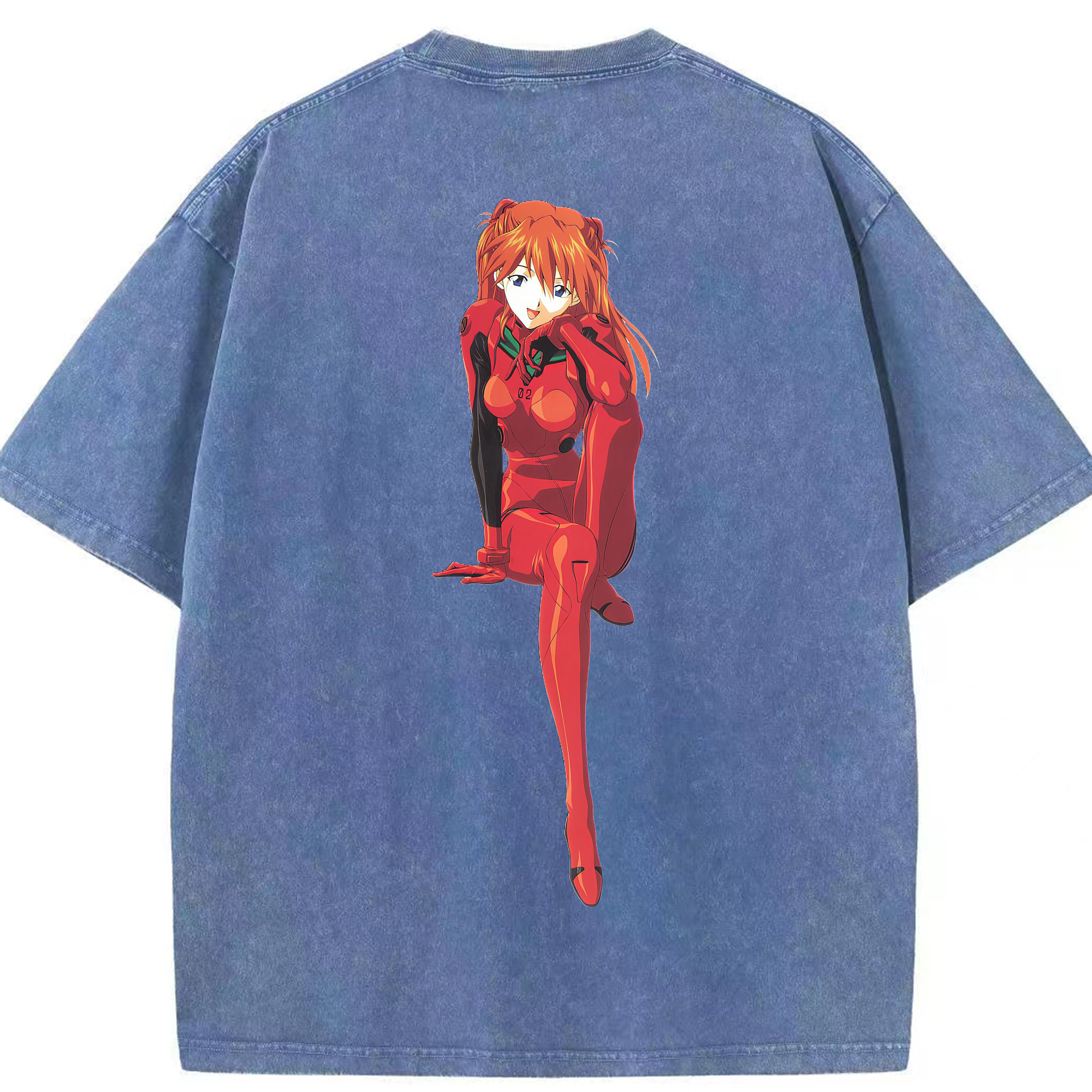 （画像用） EVA 新世紀エヴァンゲリオン 綿100% ヴィンテージ風 半袖Tシャツ（背面プリント）