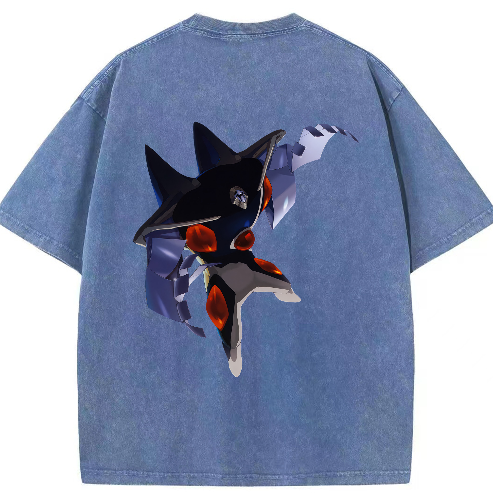 （画像用） EVA 新世紀エヴァンゲリオン 綿100% ヴィンテージ風 半袖Tシャツ（背面プリント）