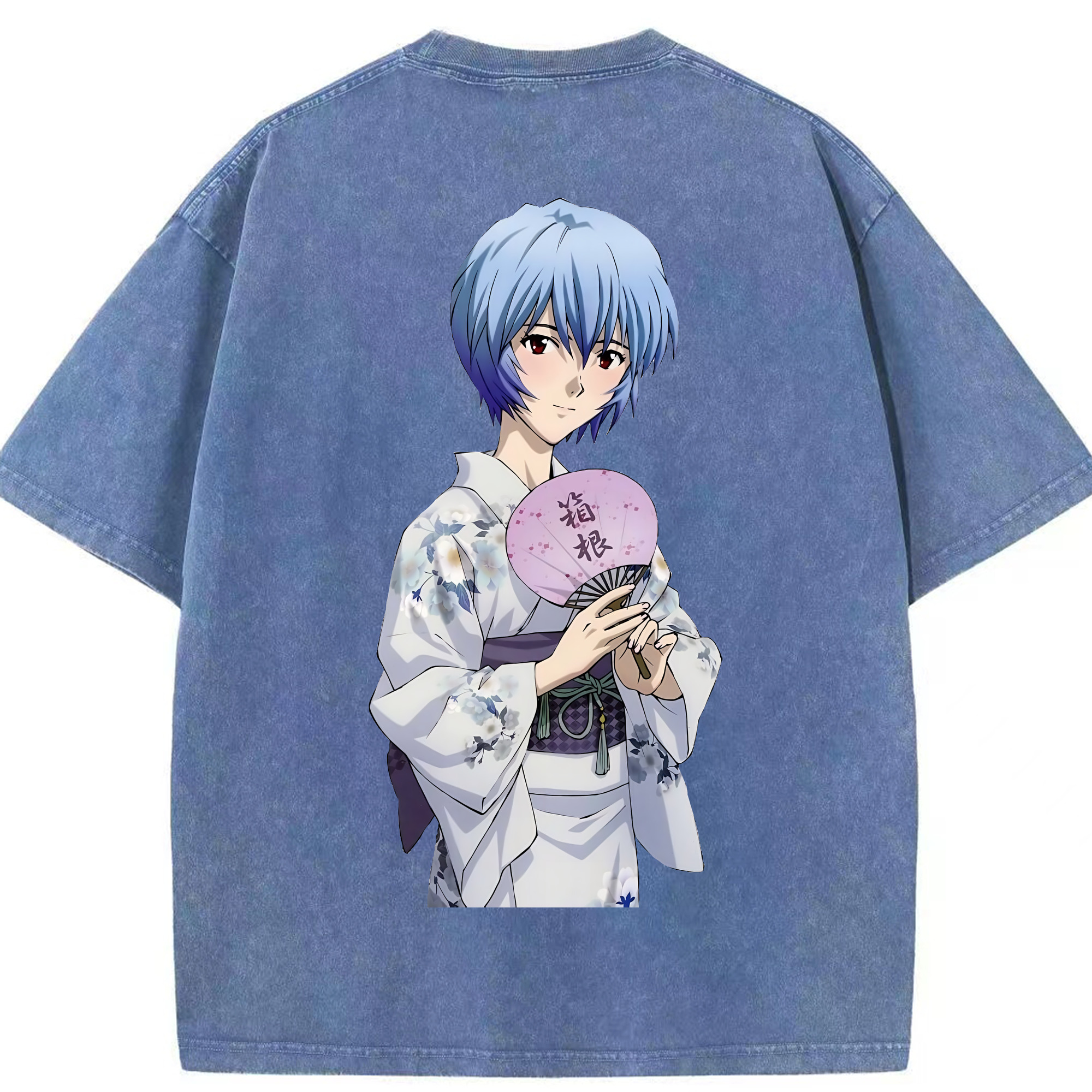 （画像用） EVA 新世紀エヴァンゲリオン 綿100% ヴィンテージ風 半袖Tシャツ（背面プリント）