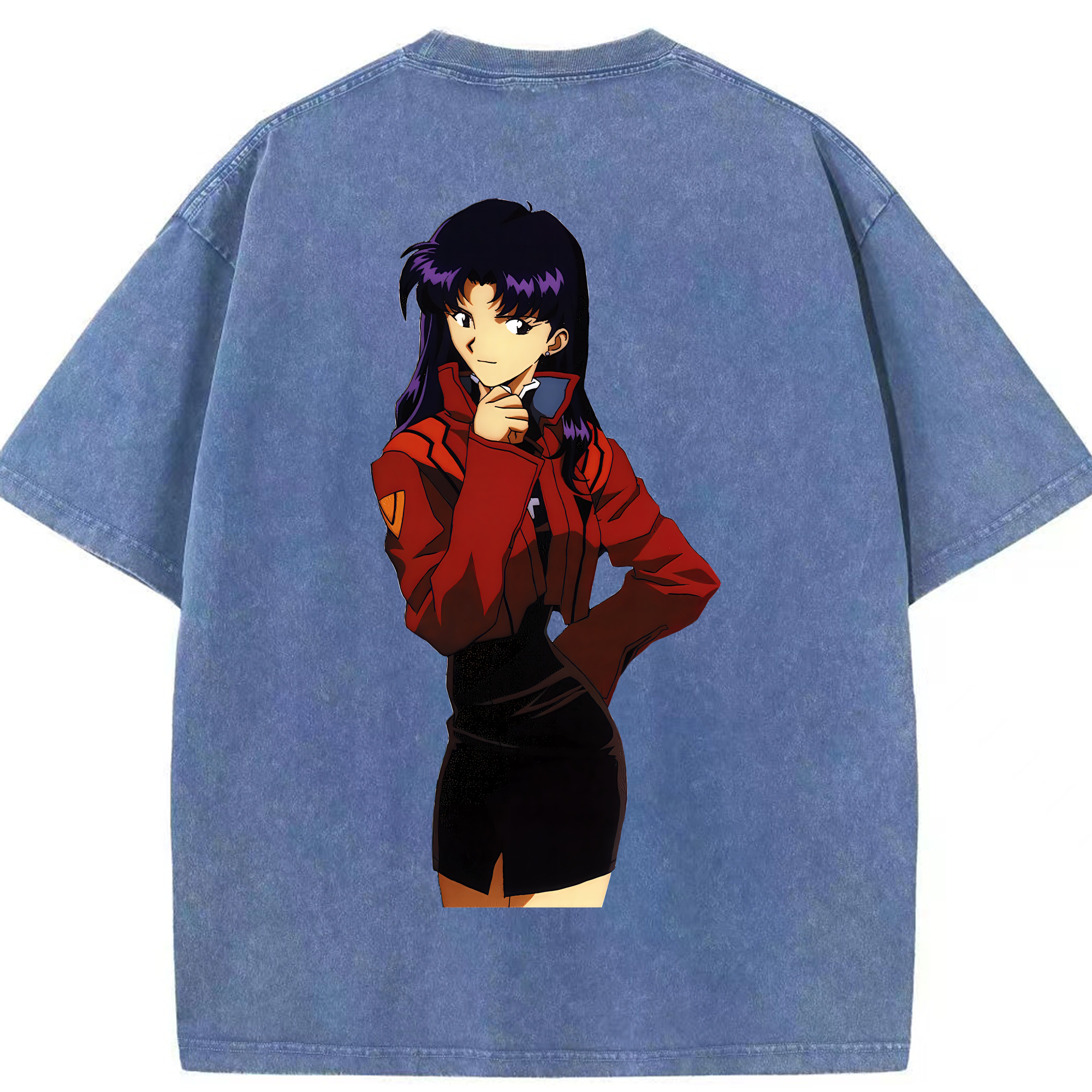 （画像用） EVA 新世紀エヴァンゲリオン 綿100% ヴィンテージ風 半袖Tシャツ（背面プリント）