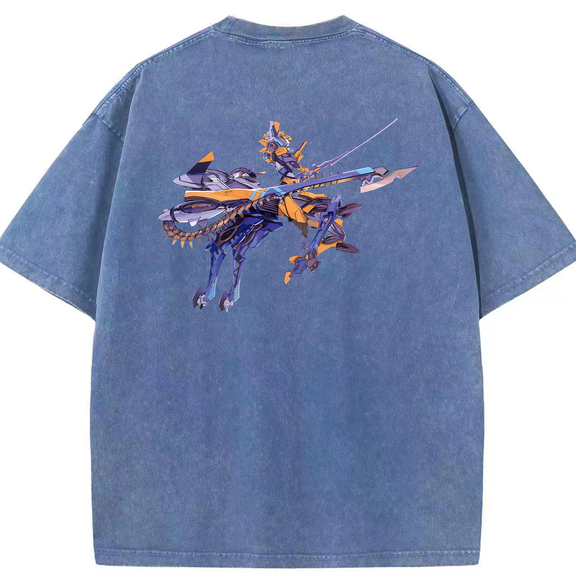 （画像用） EVA 新世紀エヴァンゲリオン 綿100% ヴィンテージ風 半袖Tシャツ（背面プリント）