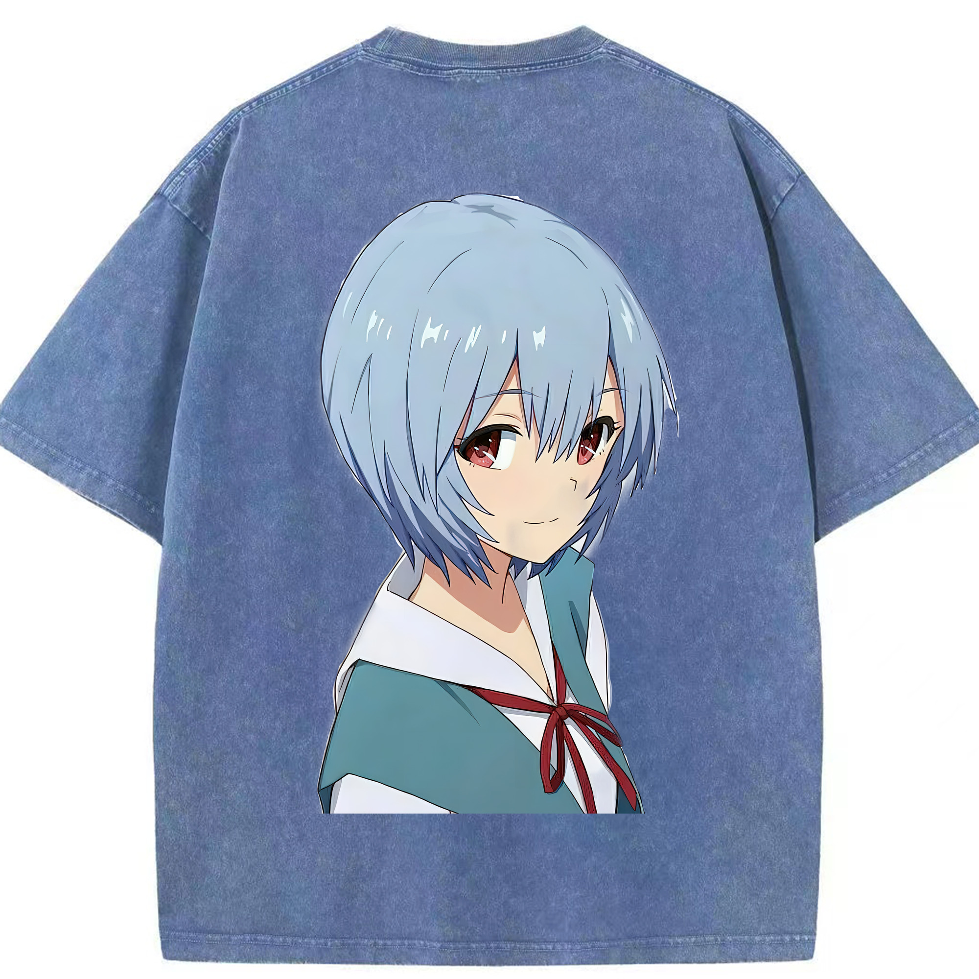 （画像用） EVA 新世紀エヴァンゲリオン 綿100% ヴィンテージ風 半袖Tシャツ（背面プリント）