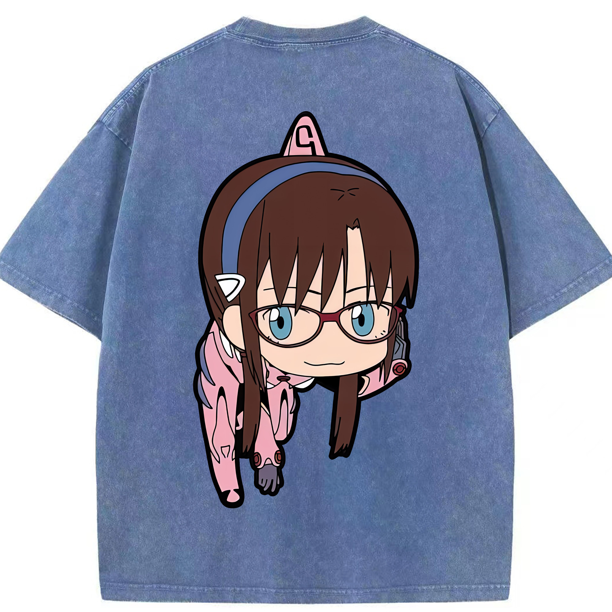 （画像用） EVA 新世紀エヴァンゲリオン 綿100% ヴィンテージ風 半袖Tシャツ（背面プリント）